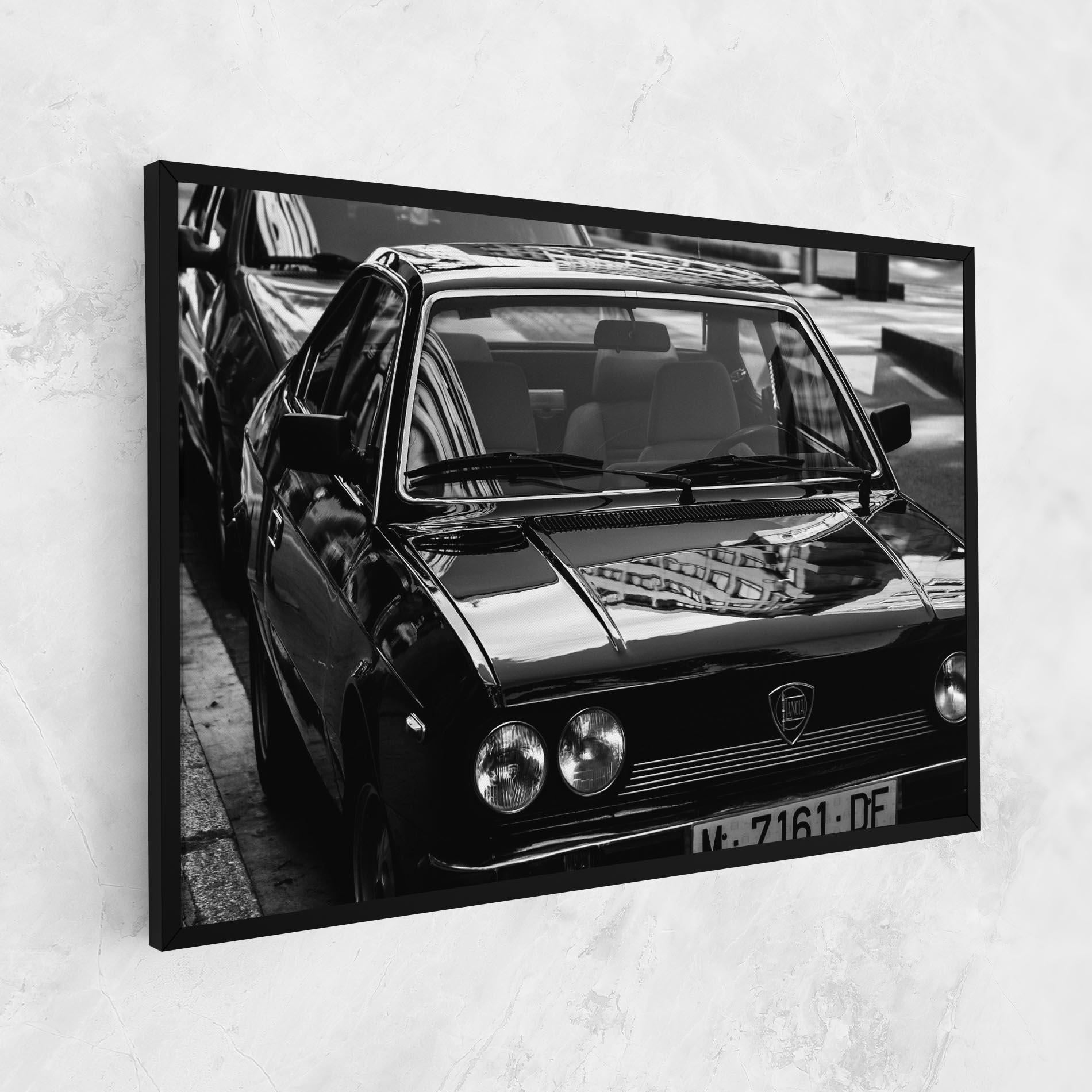 Tablou Canvas Black Shiny Car mockup 1