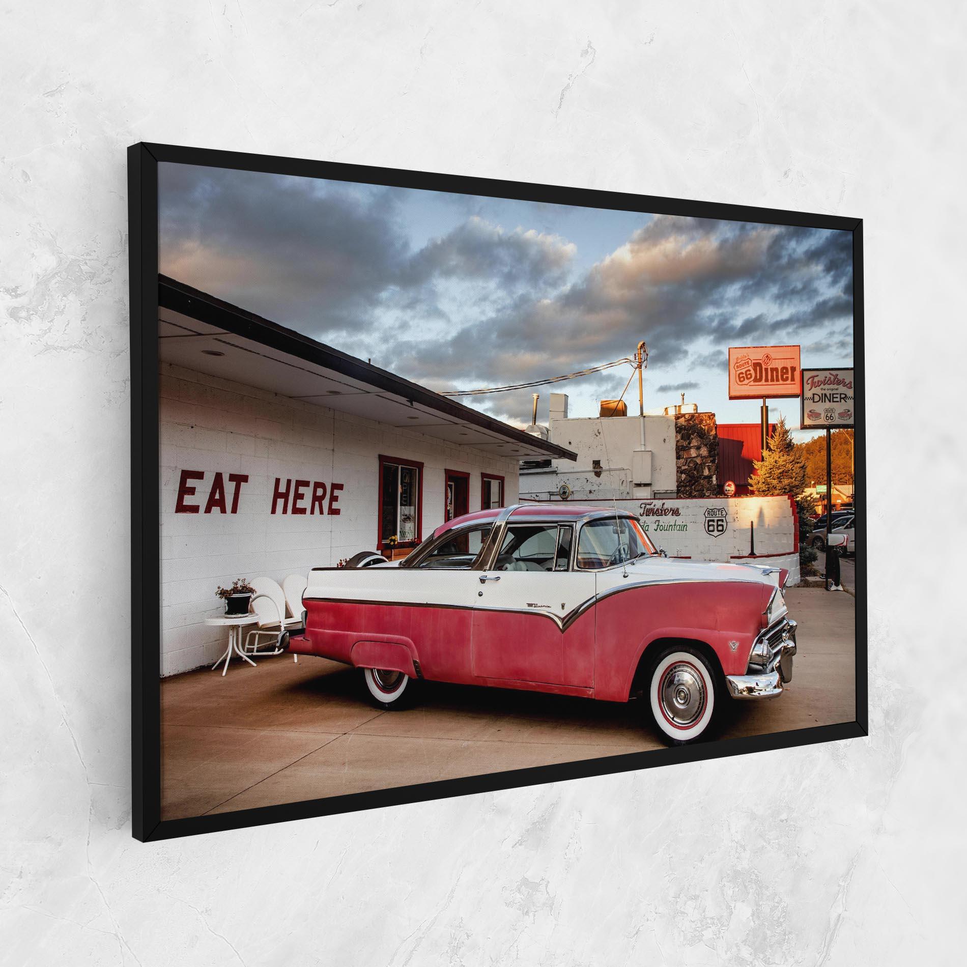 Tablou Canvas Cloud Old Car mockup 1