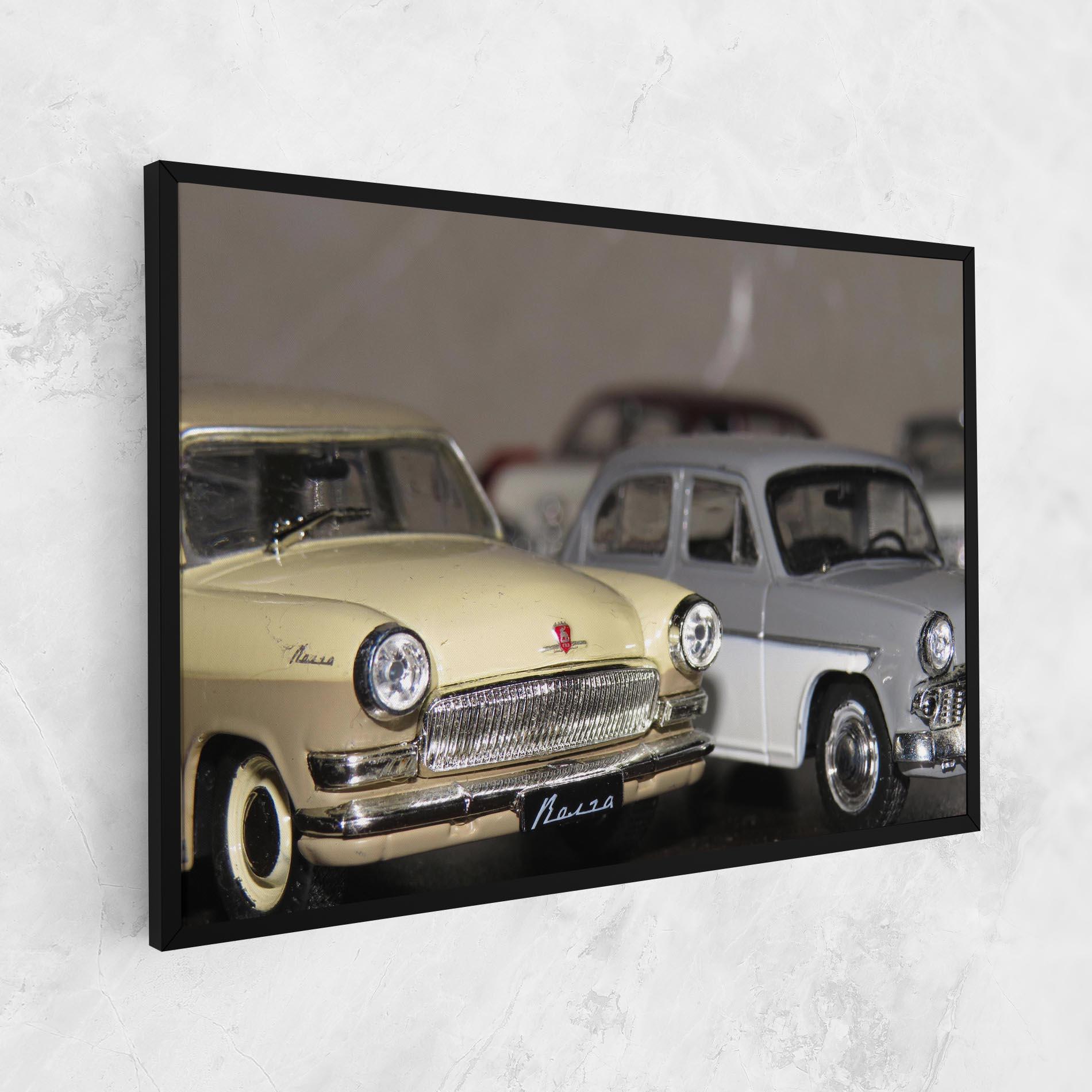 Tablou Canvas Cream Grey Car mockup 1