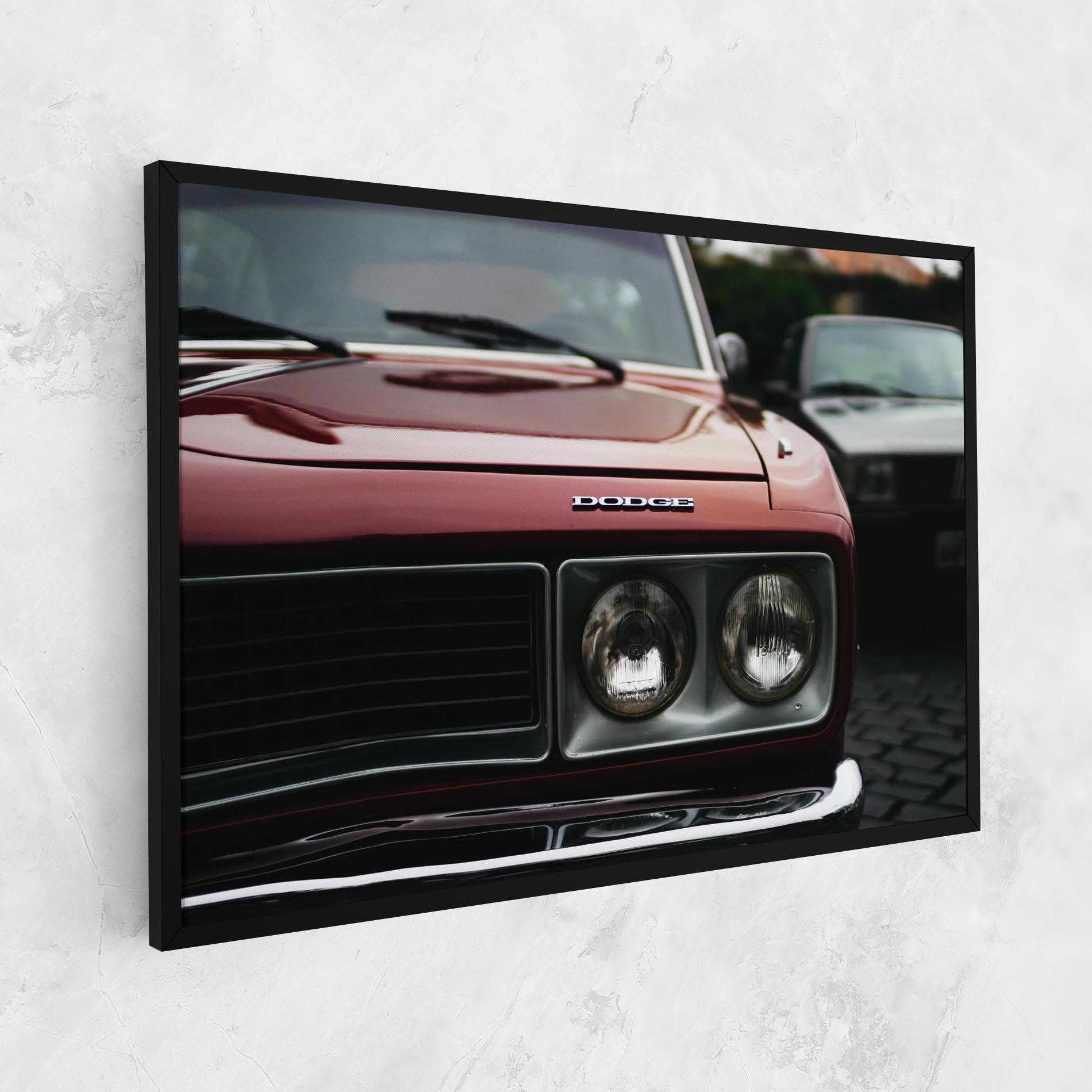 Tablou Canvas Dark Vintage Red mockup 1