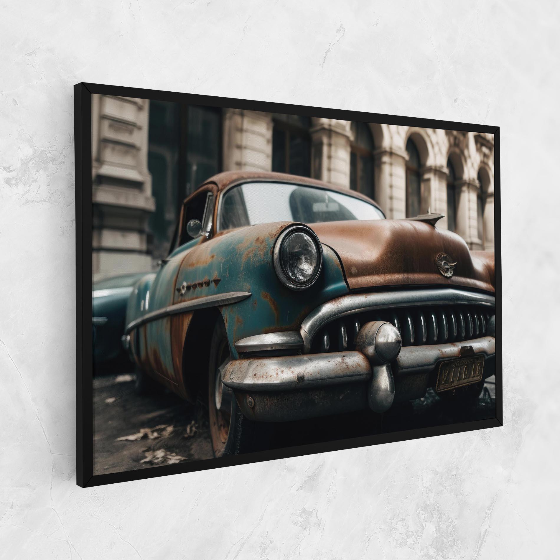 Tablou Canvas Old Brown Car mockup 1