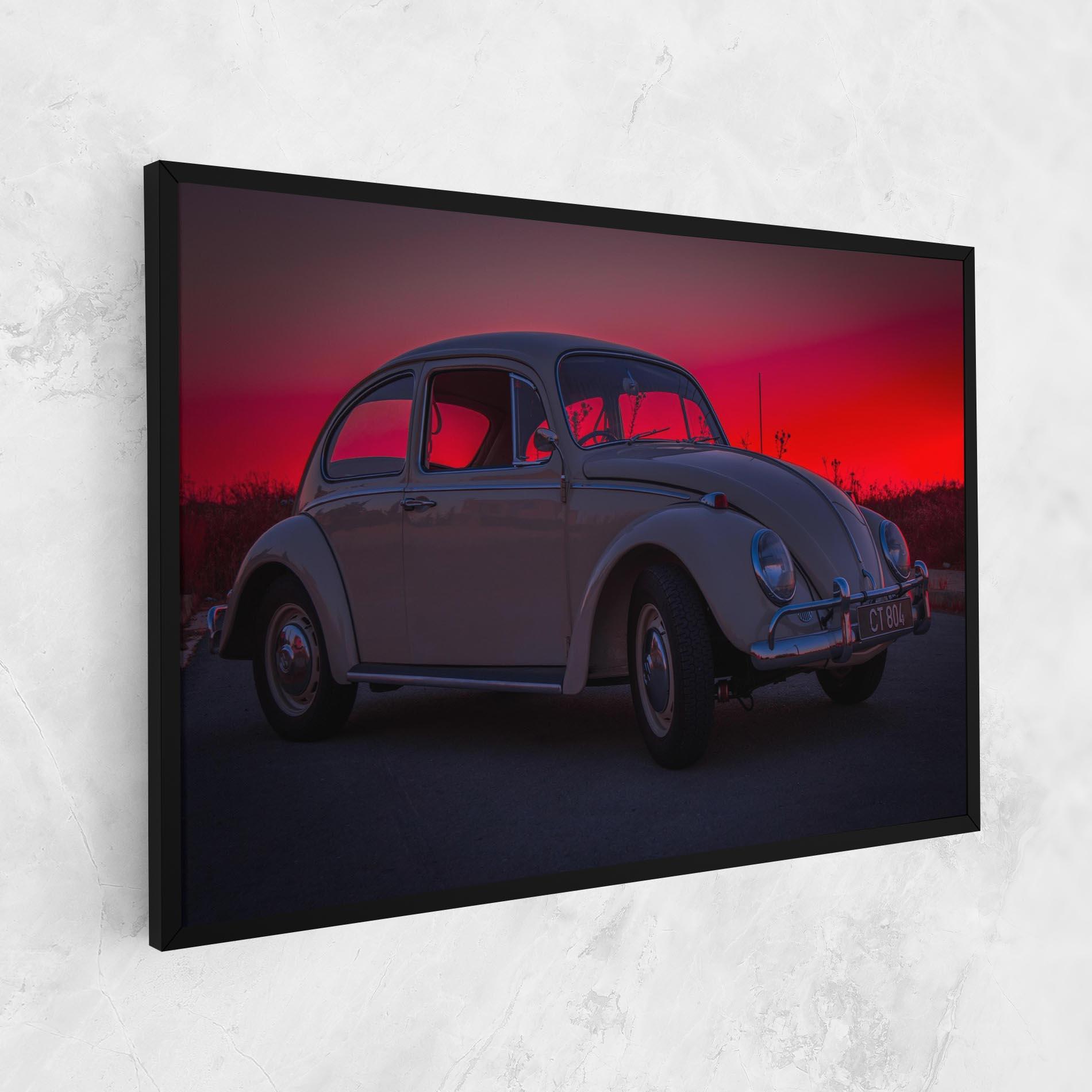 Tablou Canvas Old Car Sunset mockup 1