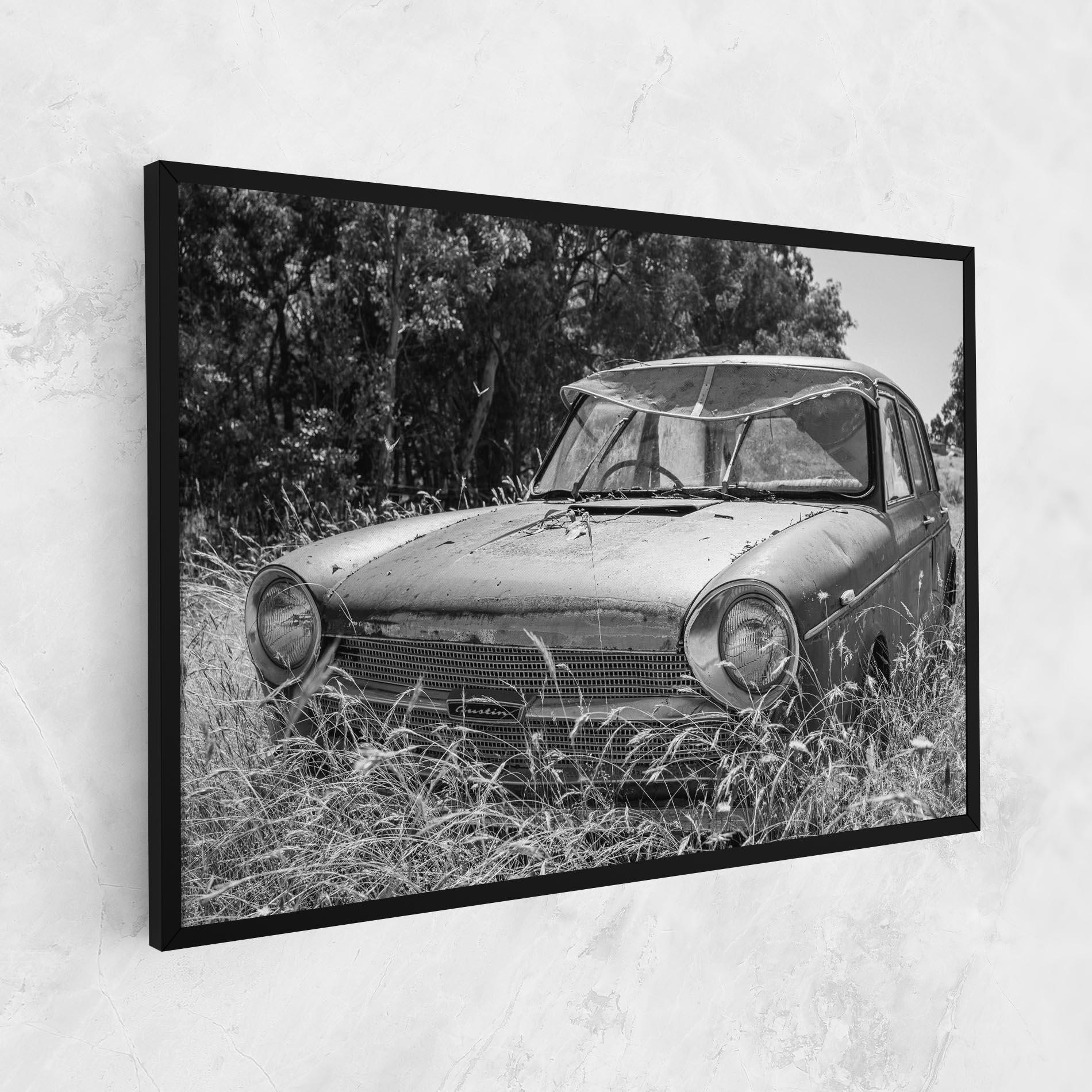 Tablou Canvas Old Field Car mockup 1