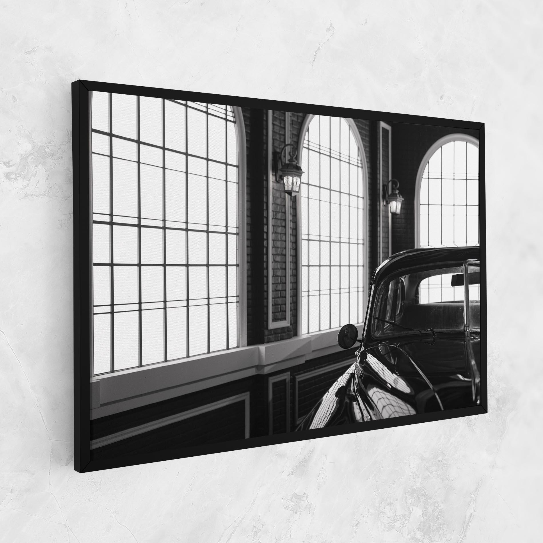 Tablou Canvas Window Old Car mockup 1