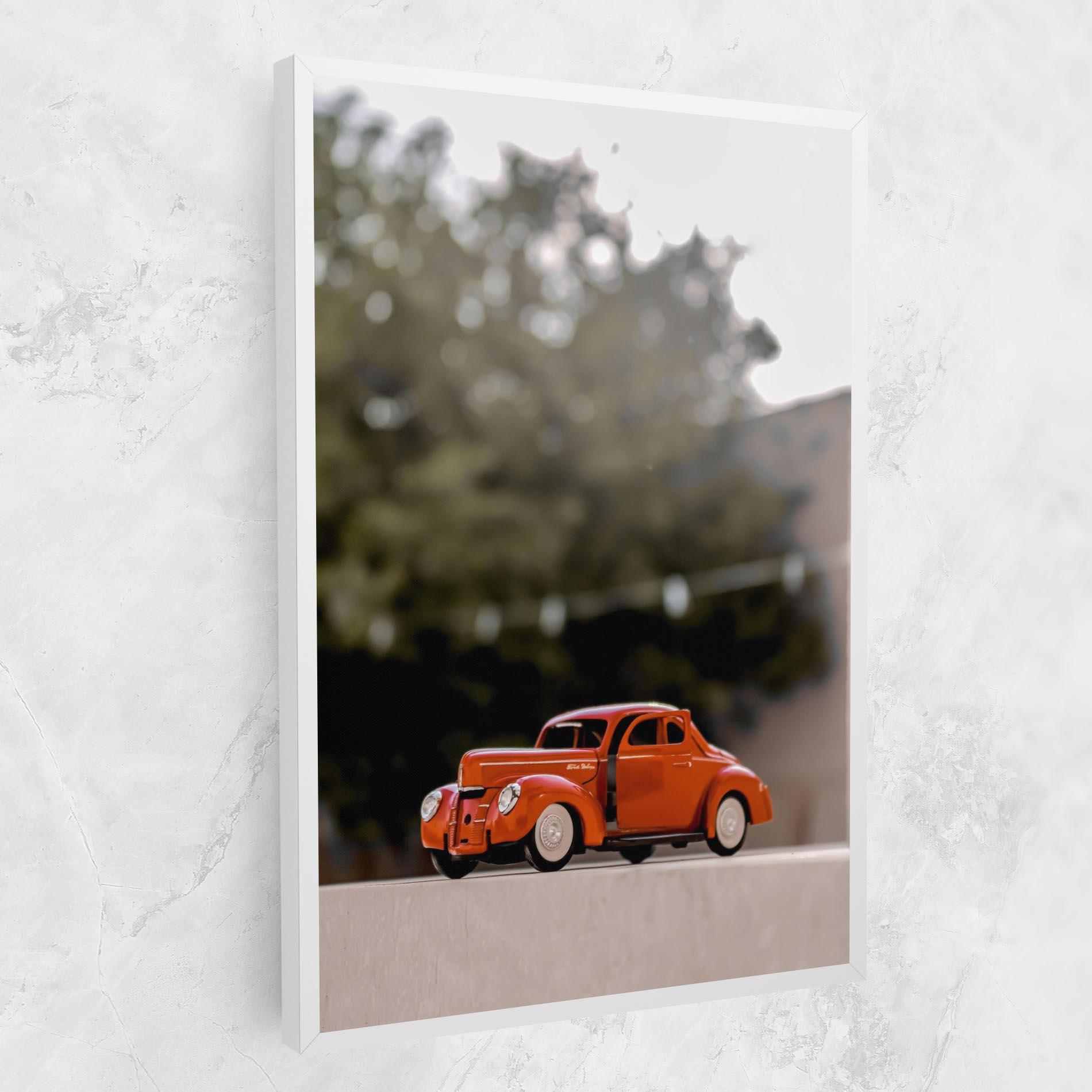 Tablou Canvas Orange Toy Car mockup 1