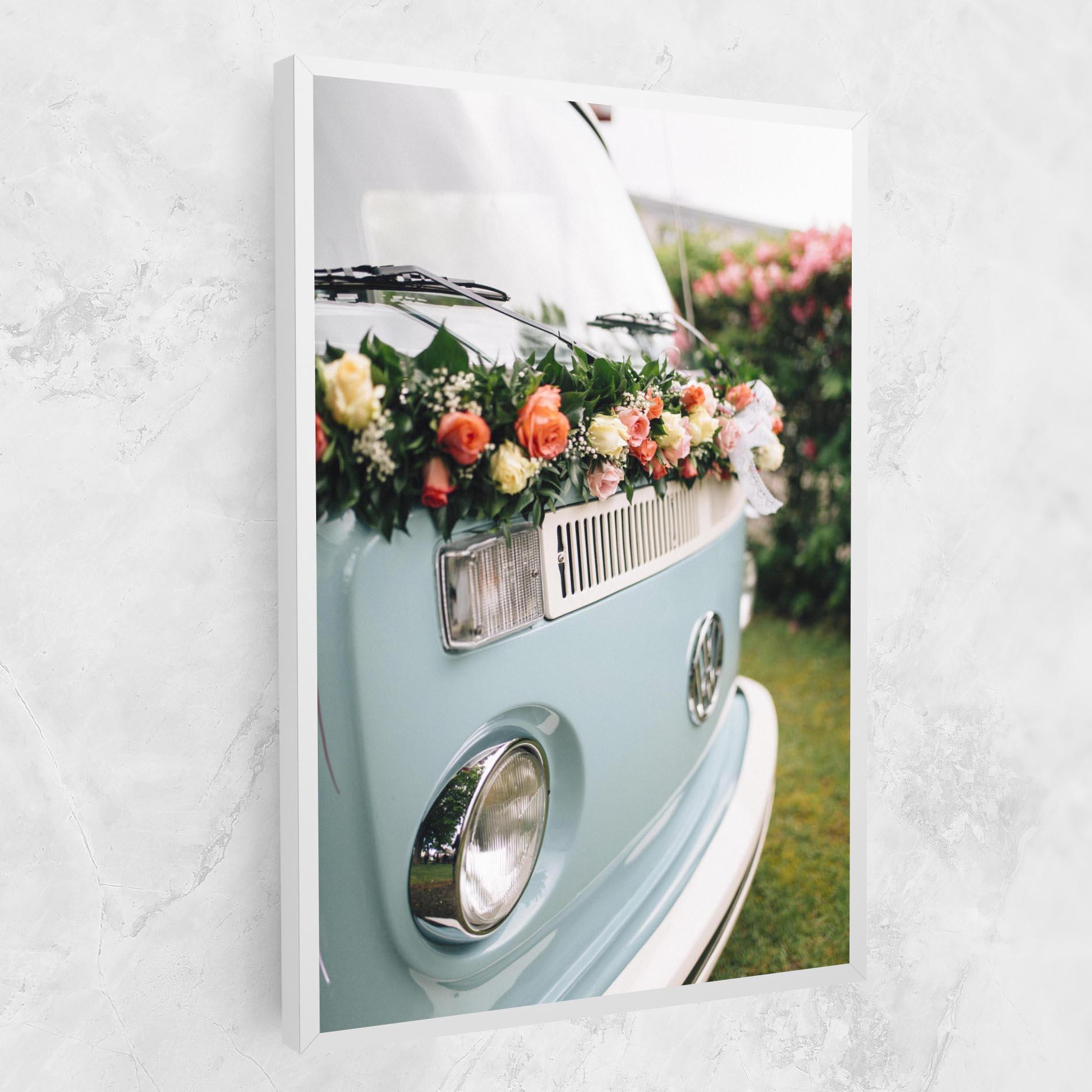 Tablou Canvas Vintage Rose Van mockup 1