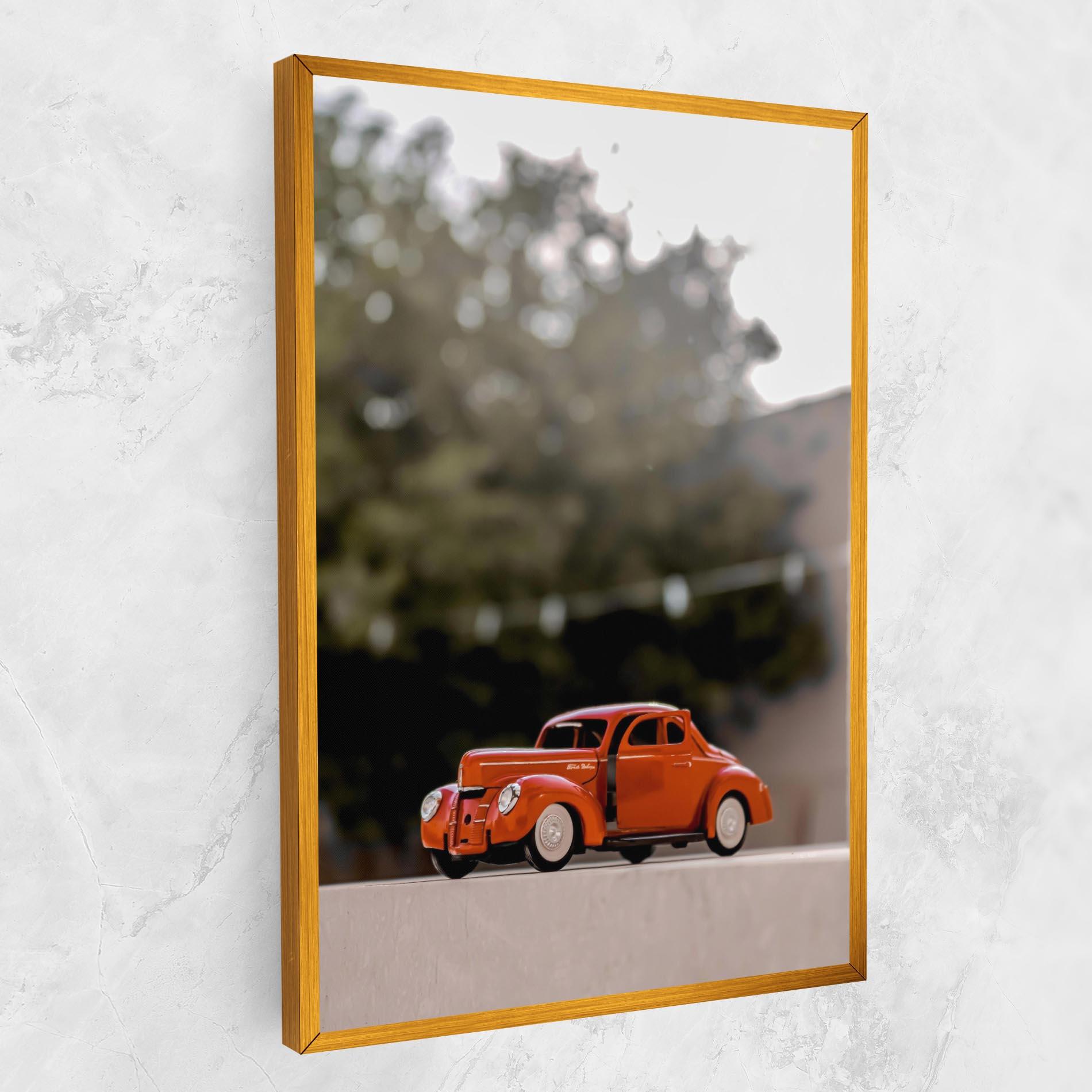 Tablou Canvas Orange Toy Car mockup 1
