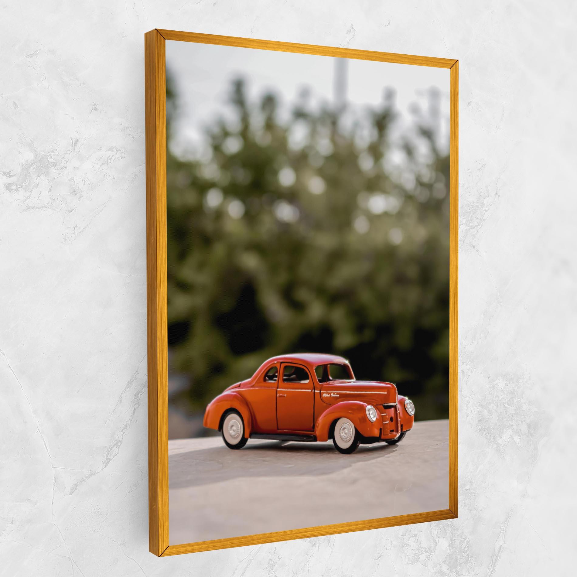 Tablou Canvas Vintage Orange Toy mockup 1