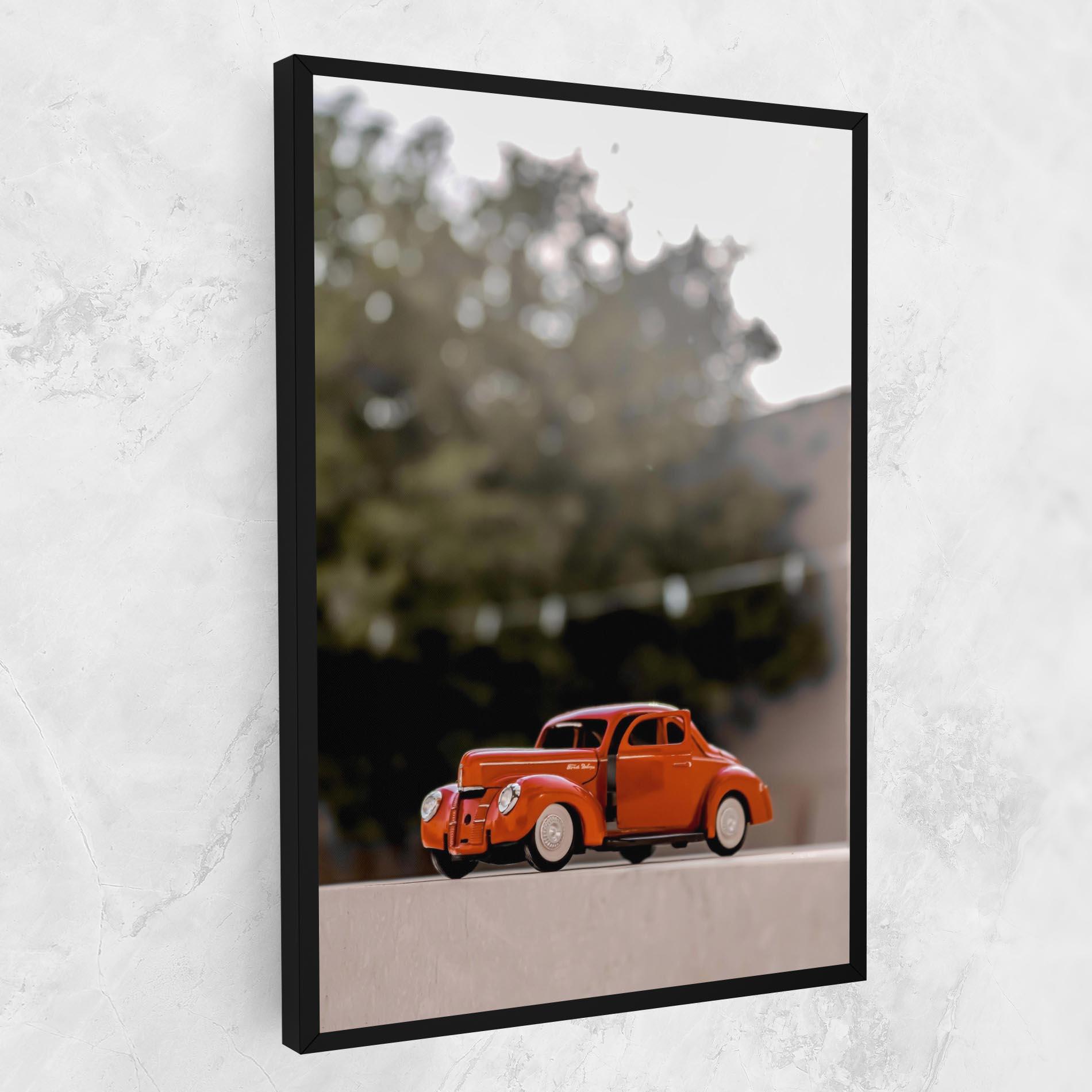 Tablou Canvas Orange Toy Car mockup 1