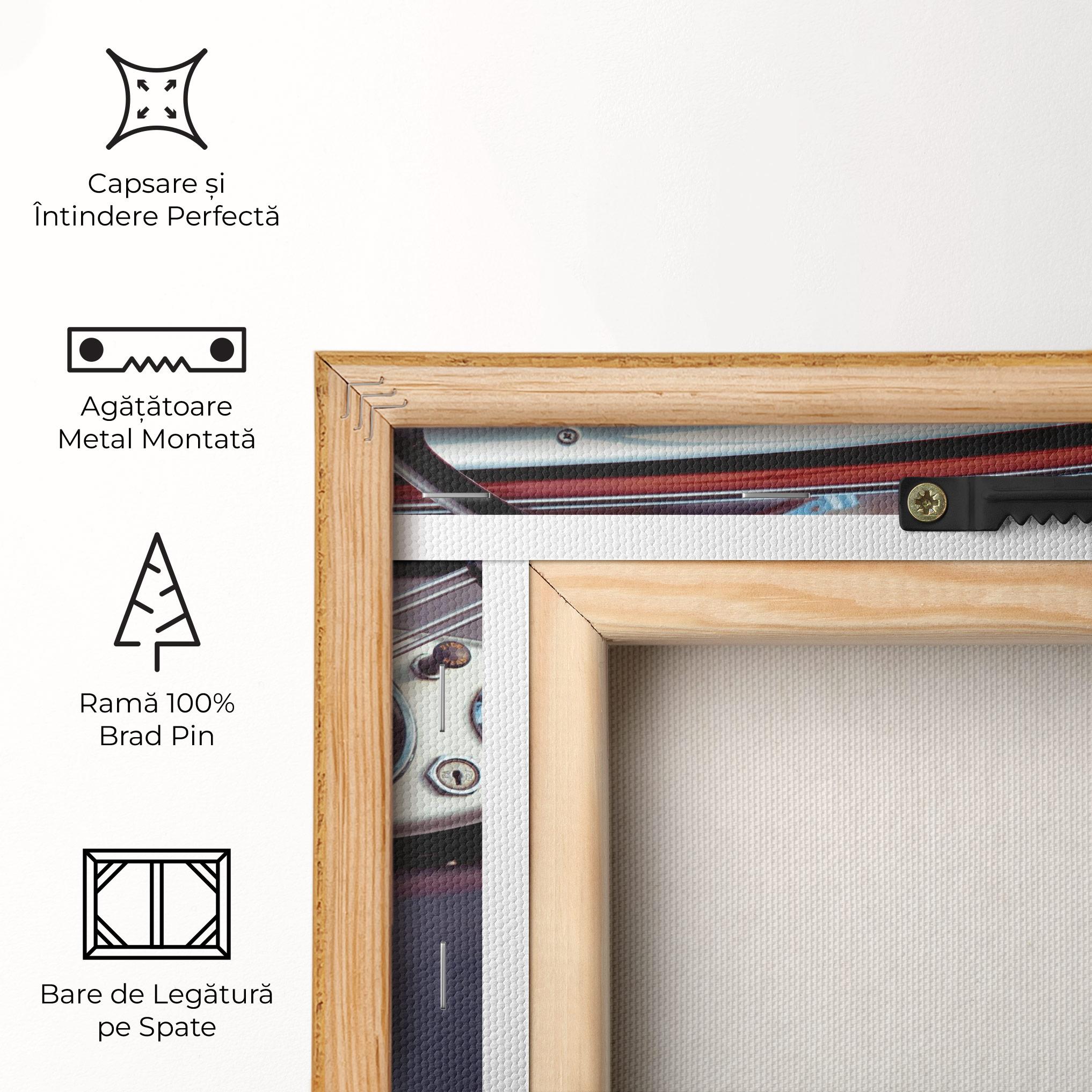 Tablou Canvas Classic Red Car mockup 5