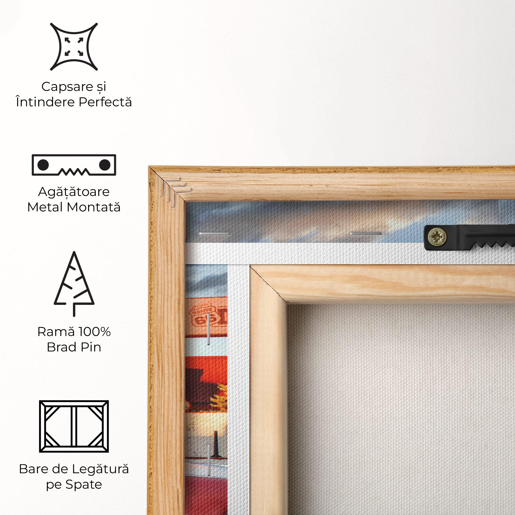 Tablou Canvas Cloud Old Car mockup 5