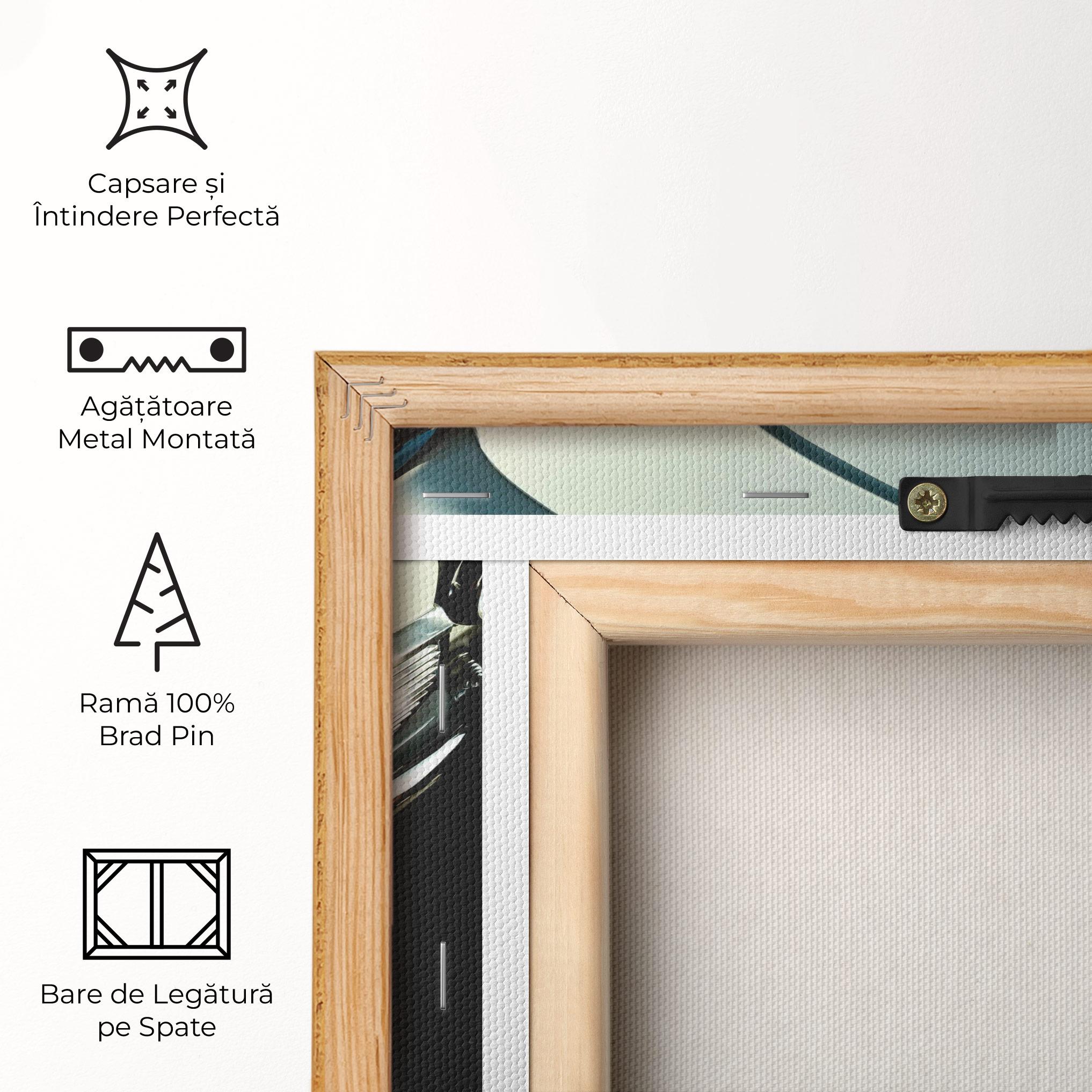 Tablou Canvas Light Blue Car mockup 5