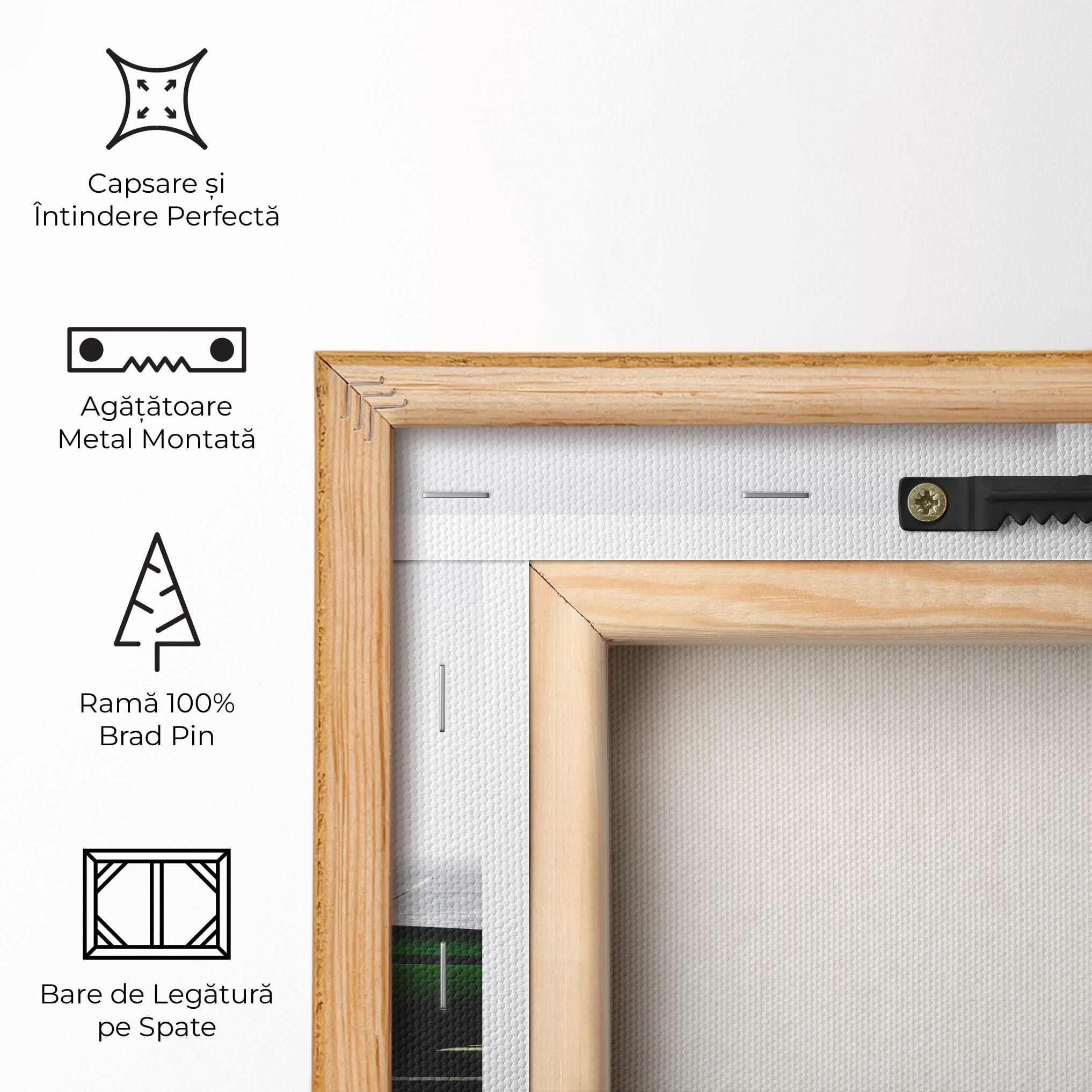 Tablou Canvas Nice Green Car mockup 5