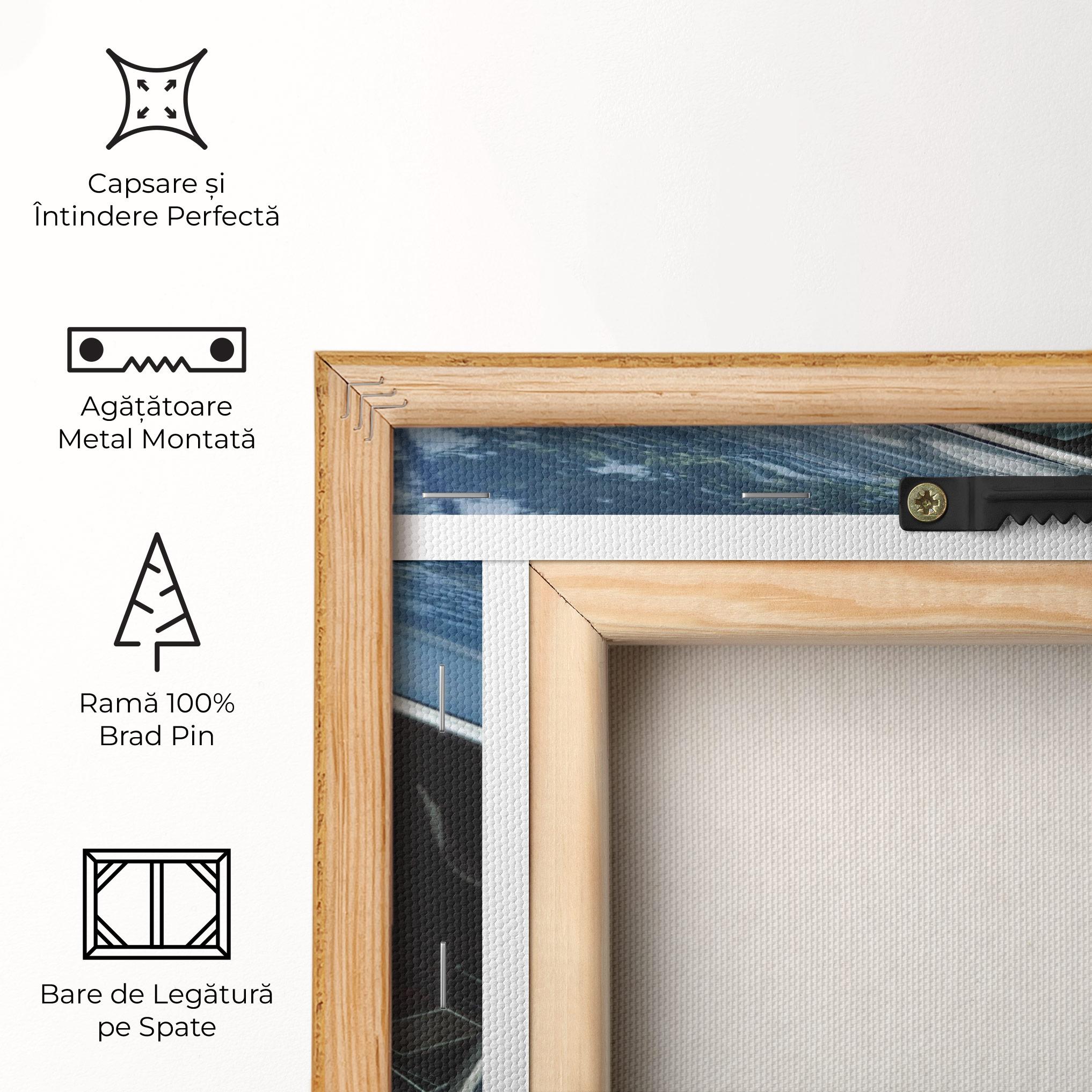 Tablou Canvas Old Blue Car mockup 5