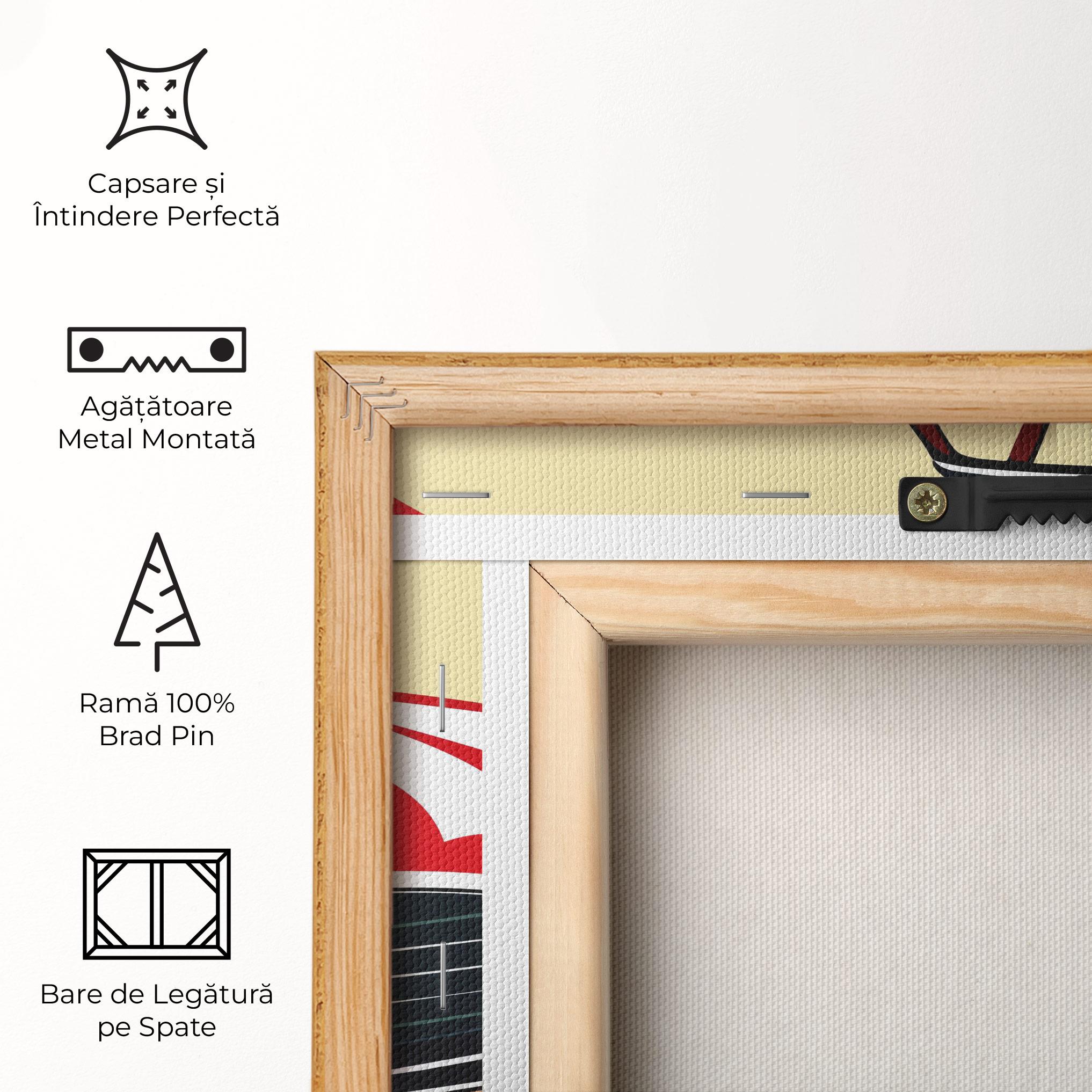 Tablou Canvas Red Vintage Car mockup 5