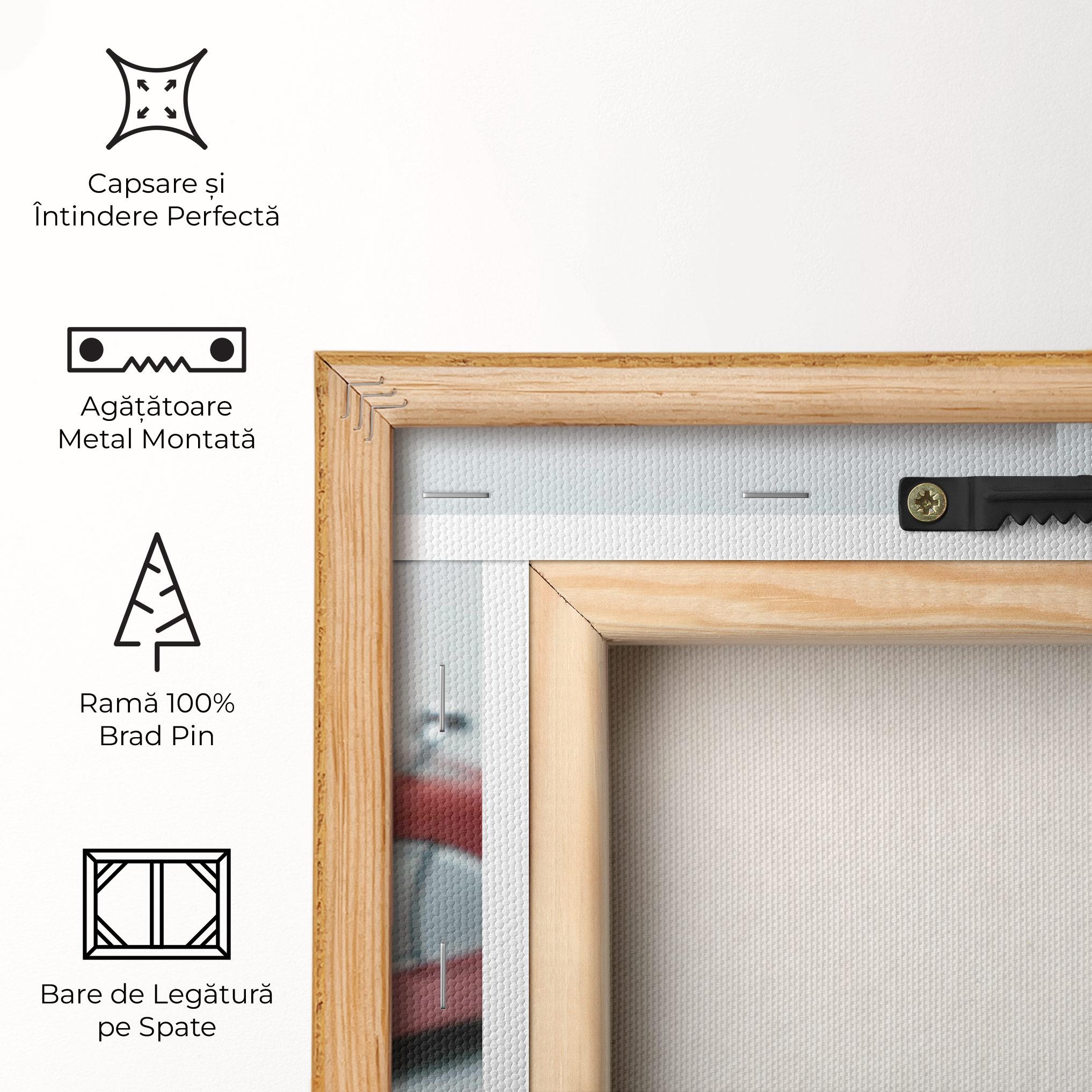 Tablou Canvas Vintage Red Car mockup 5