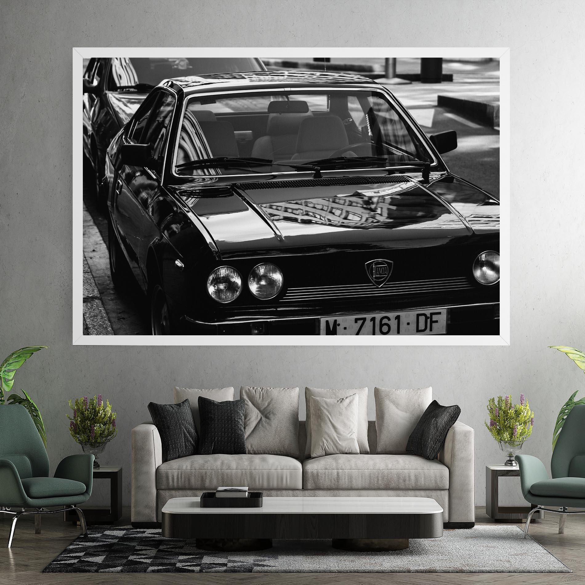 Tablou Canvas Black Shiny Car mockup 7