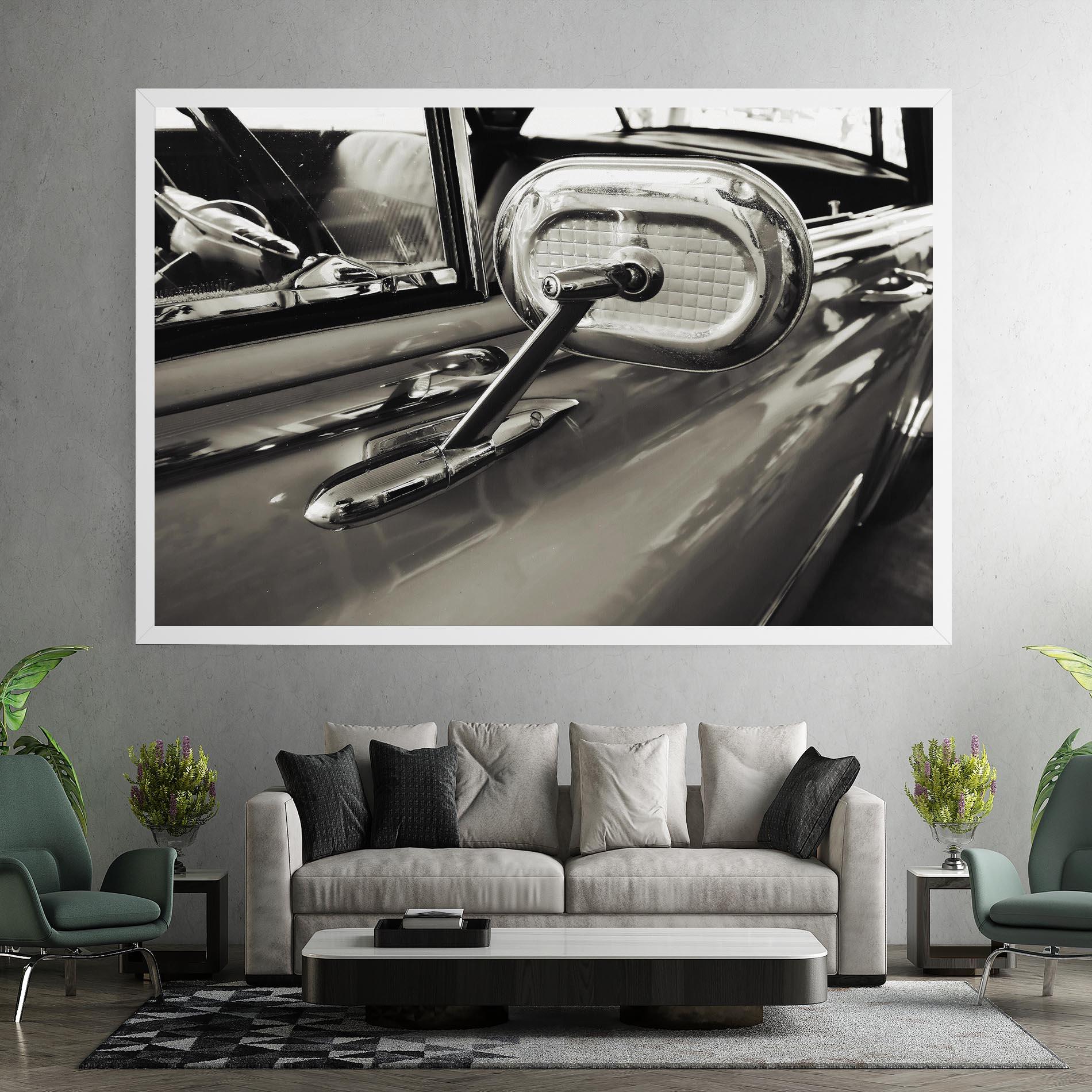 Tablou Canvas Close Up Grey Car mockup 7