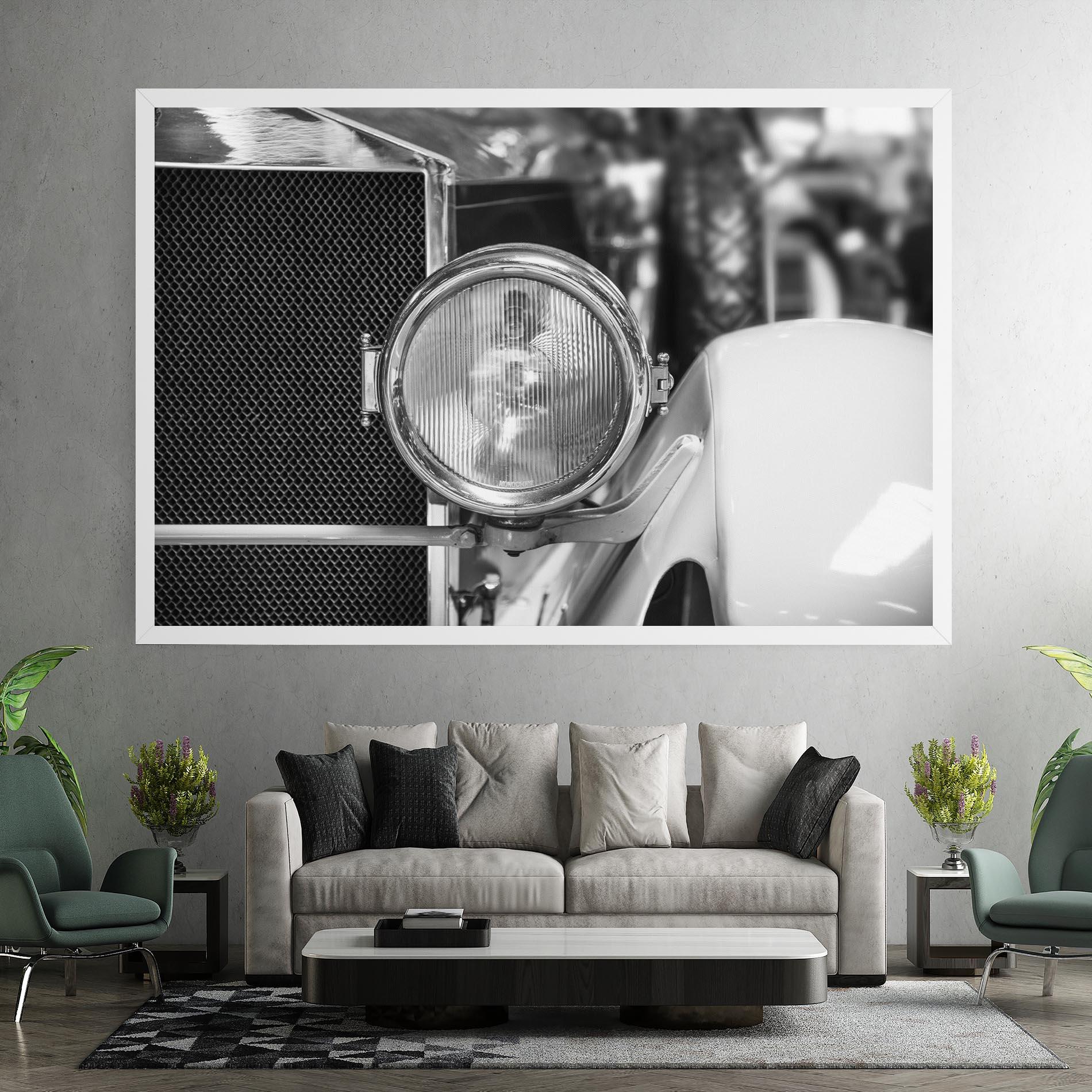 Tablou Canvas Closeup Grey Car mockup 7