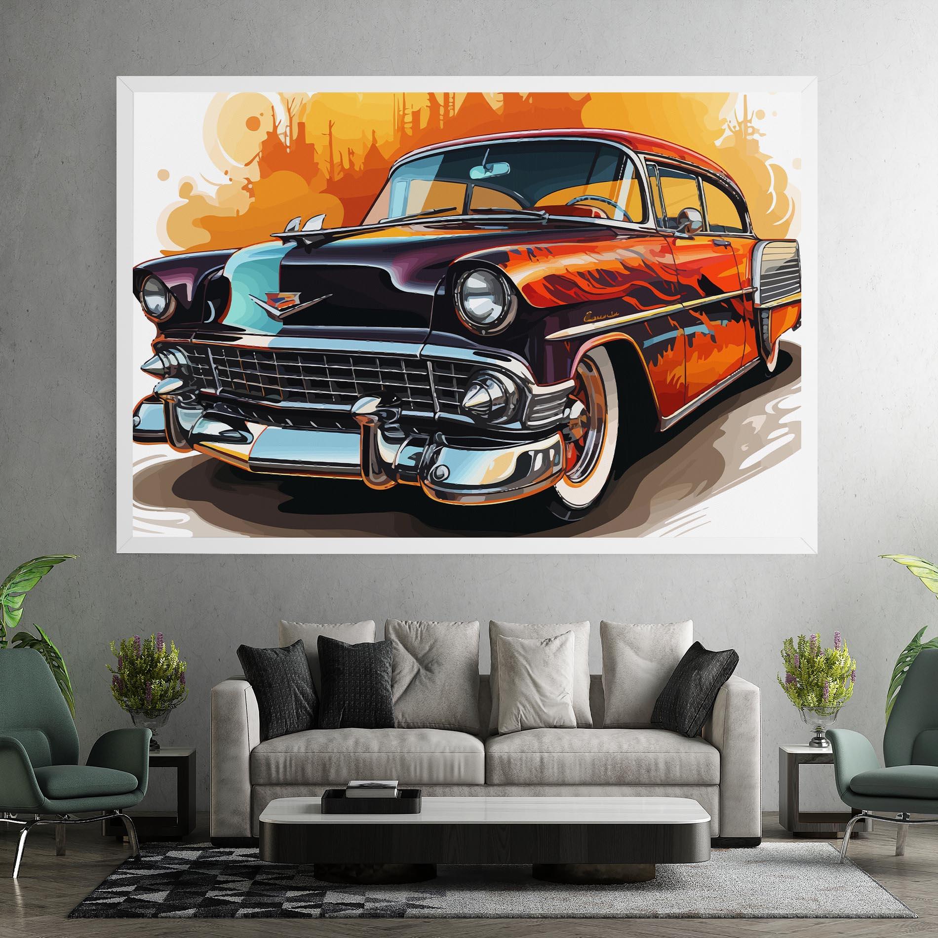 Tablou Canvas Cool Vintage Car mockup 7