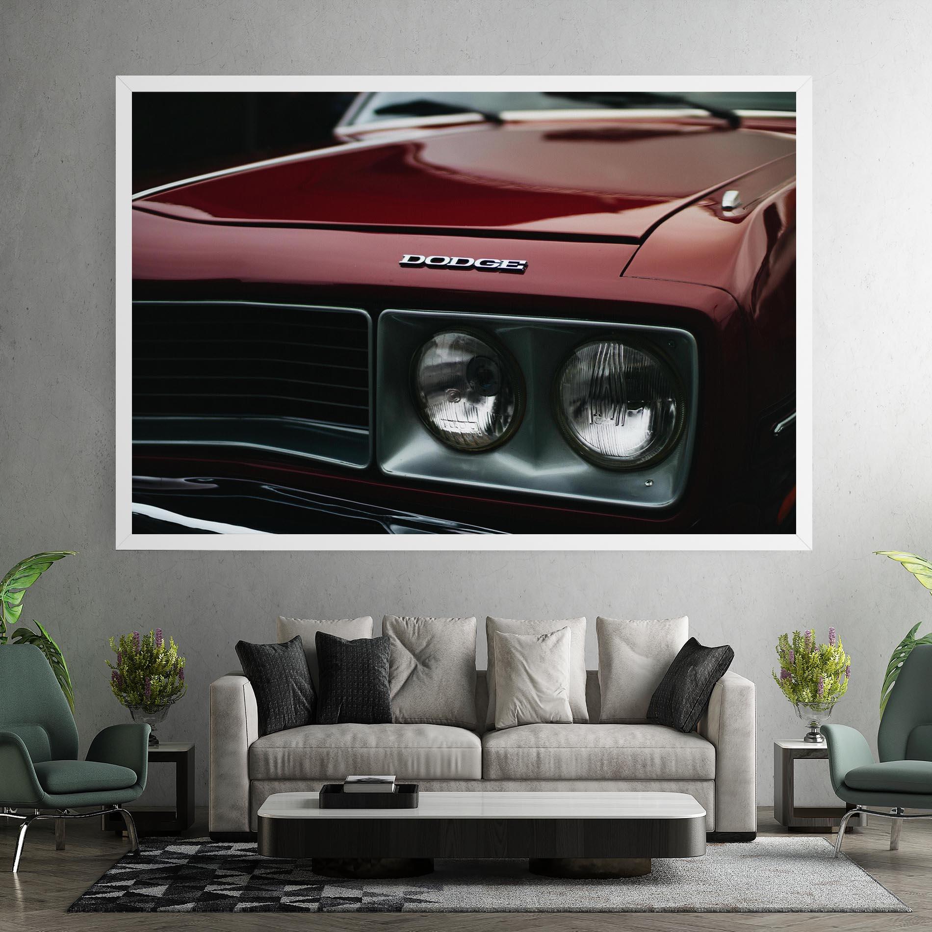 Tablou Canvas Dark Red Car mockup 7