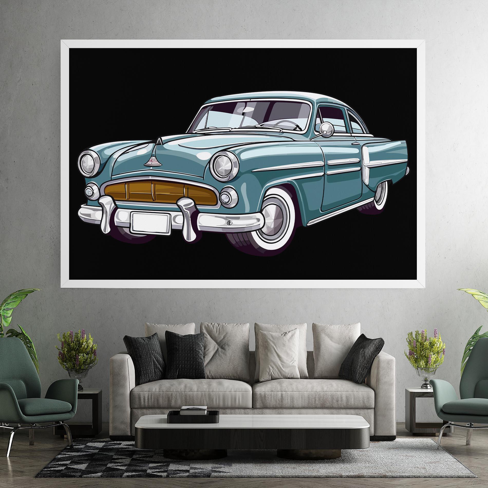 Tablou Canvas Ford Thunderbolt mockup 7