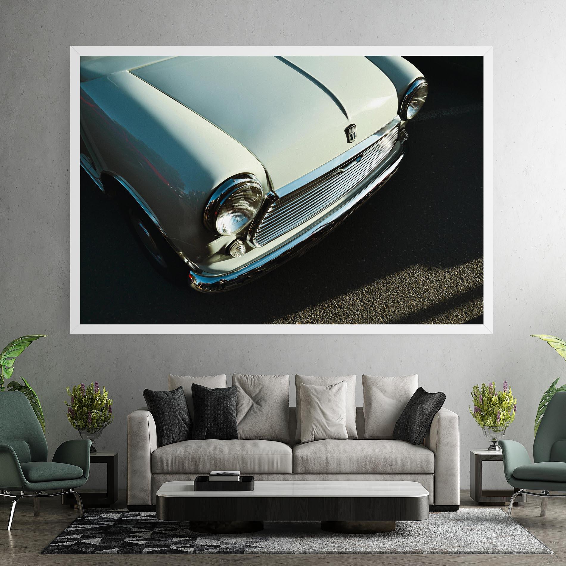 Tablou Canvas Light Blue Car mockup 7
