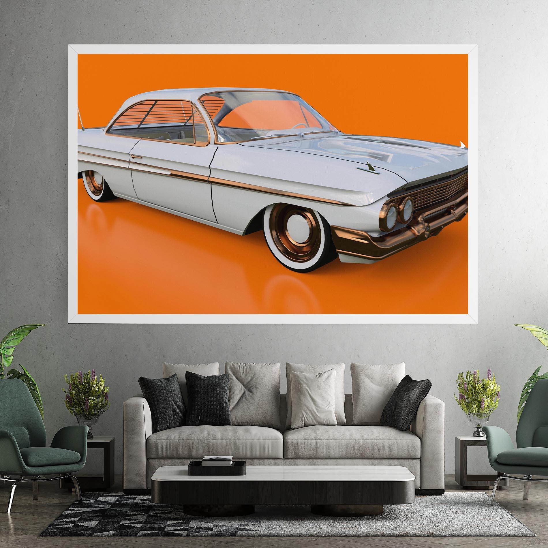 Tablou Canvas Old American Car mockup 7
