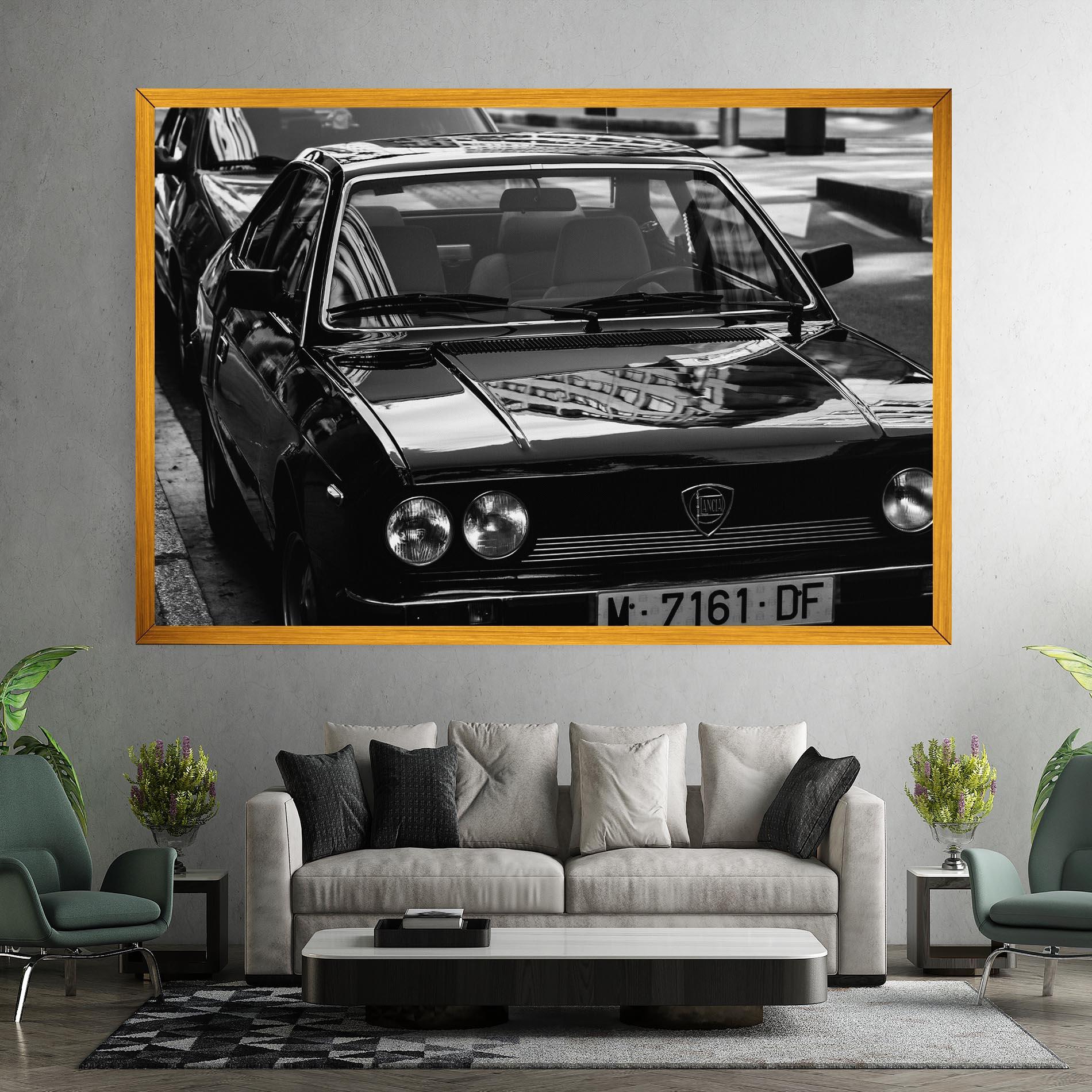 Tablou Canvas Black Shiny Car mockup 7