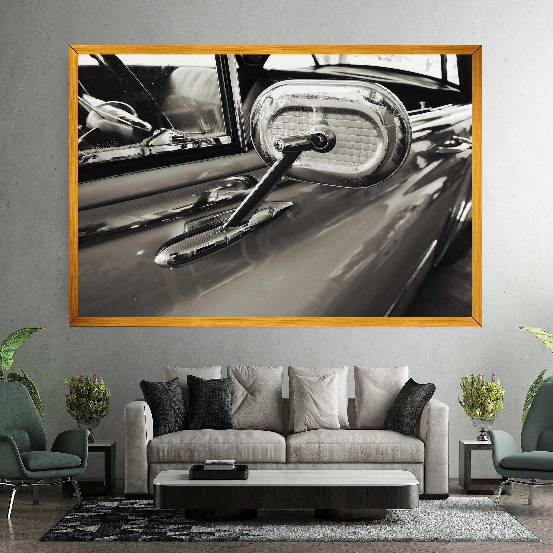 Tablou Canvas Close Up Grey Car mockup 7