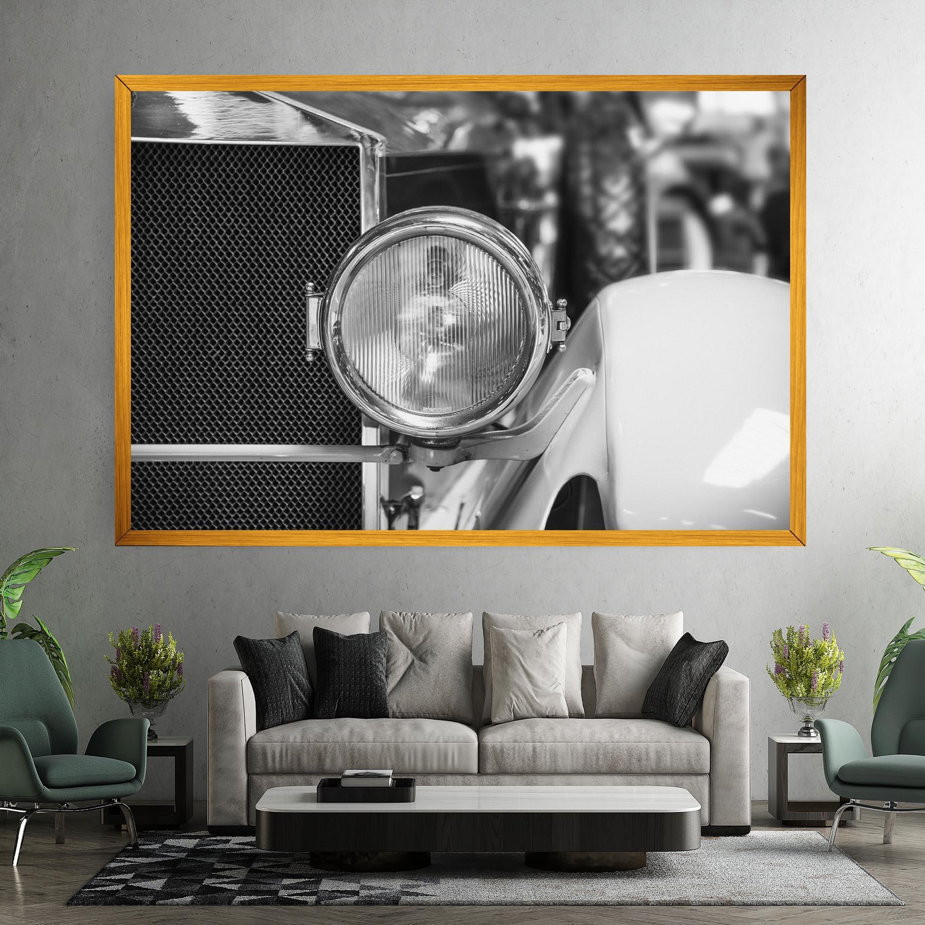 Tablou Canvas Closeup Grey Car mockup 7