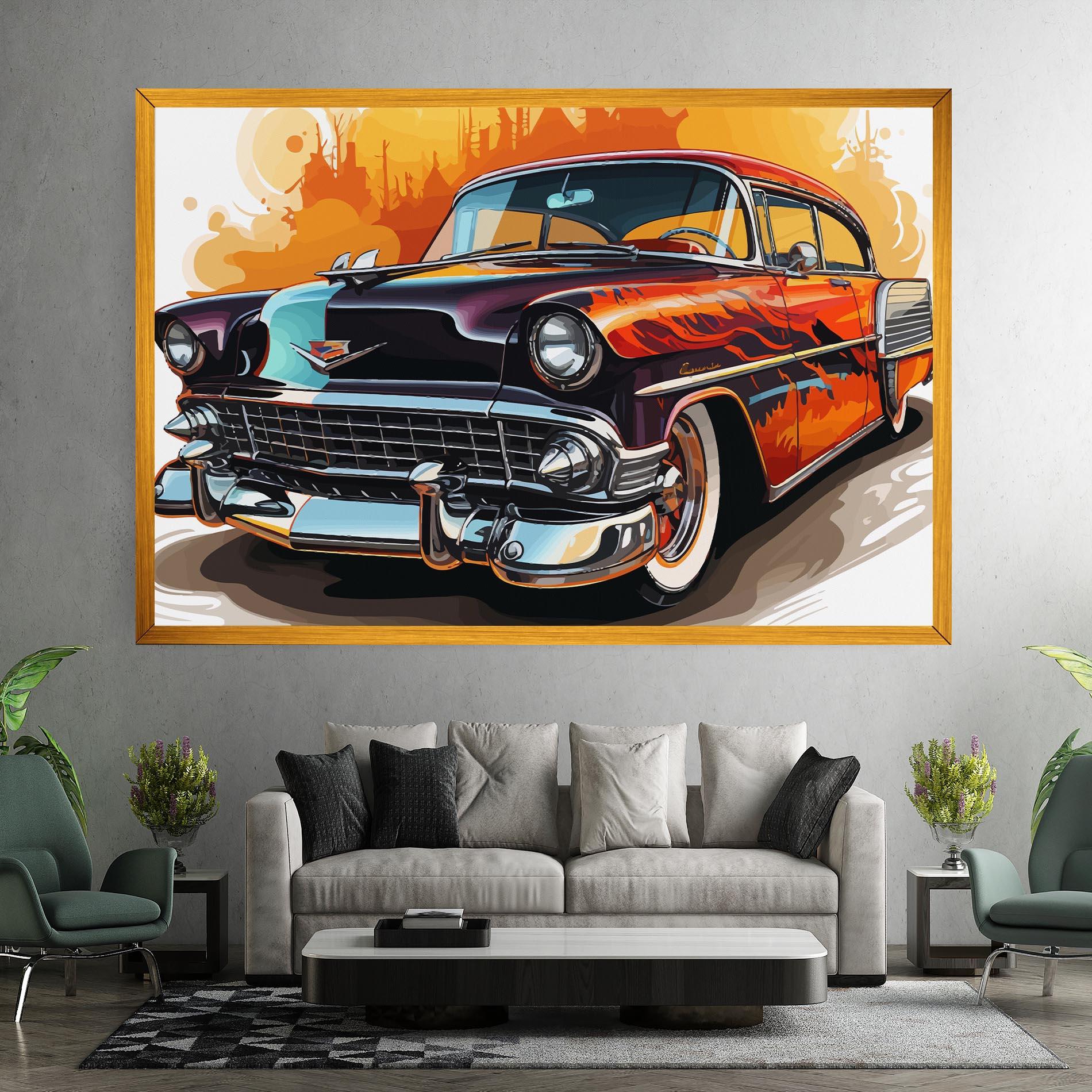 Tablou Canvas Cool Vintage Car mockup 7