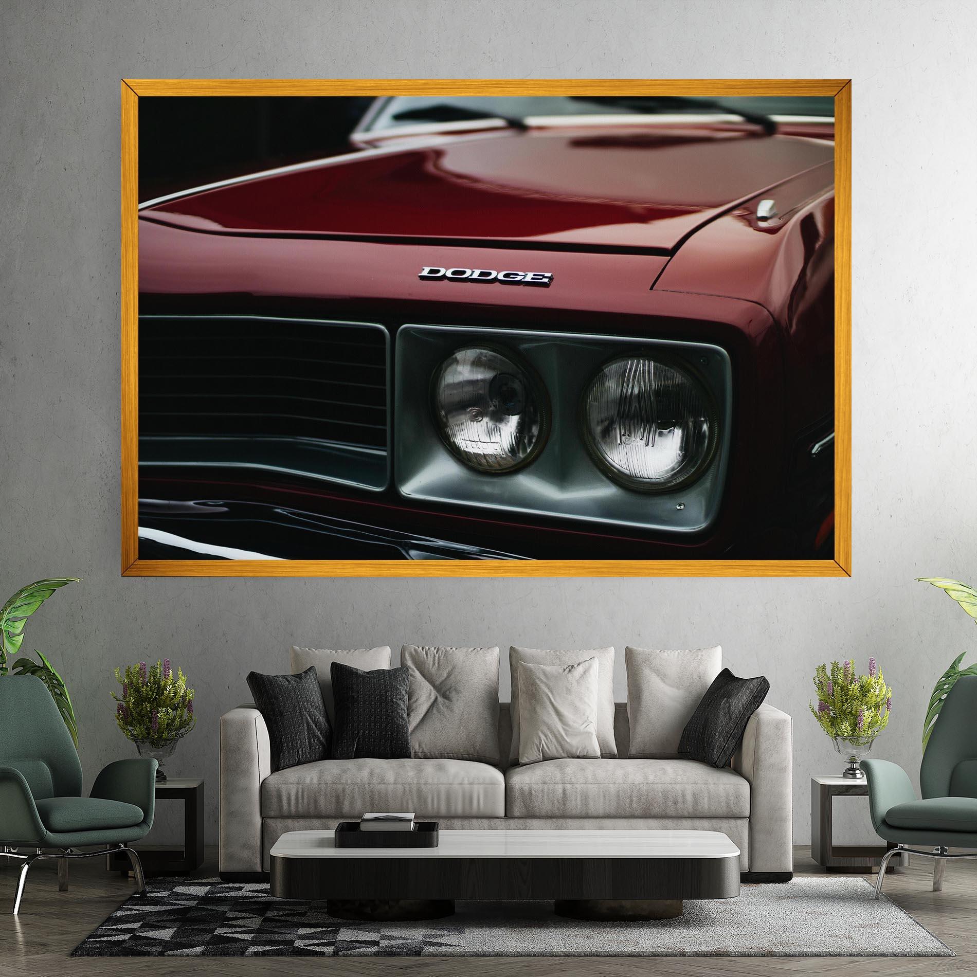 Tablou Canvas Dark Red Car mockup 7