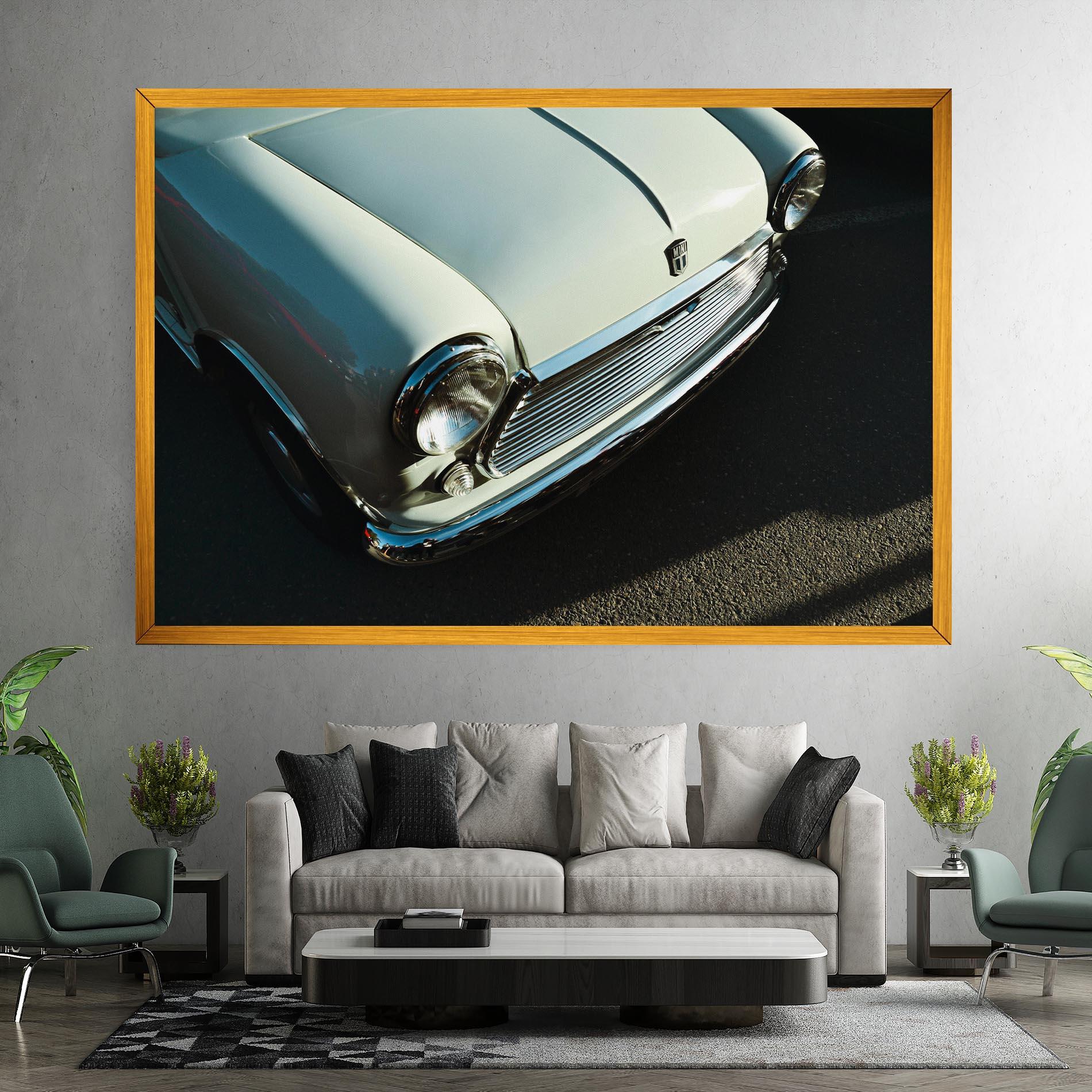 Tablou Canvas Light Blue Car mockup 7