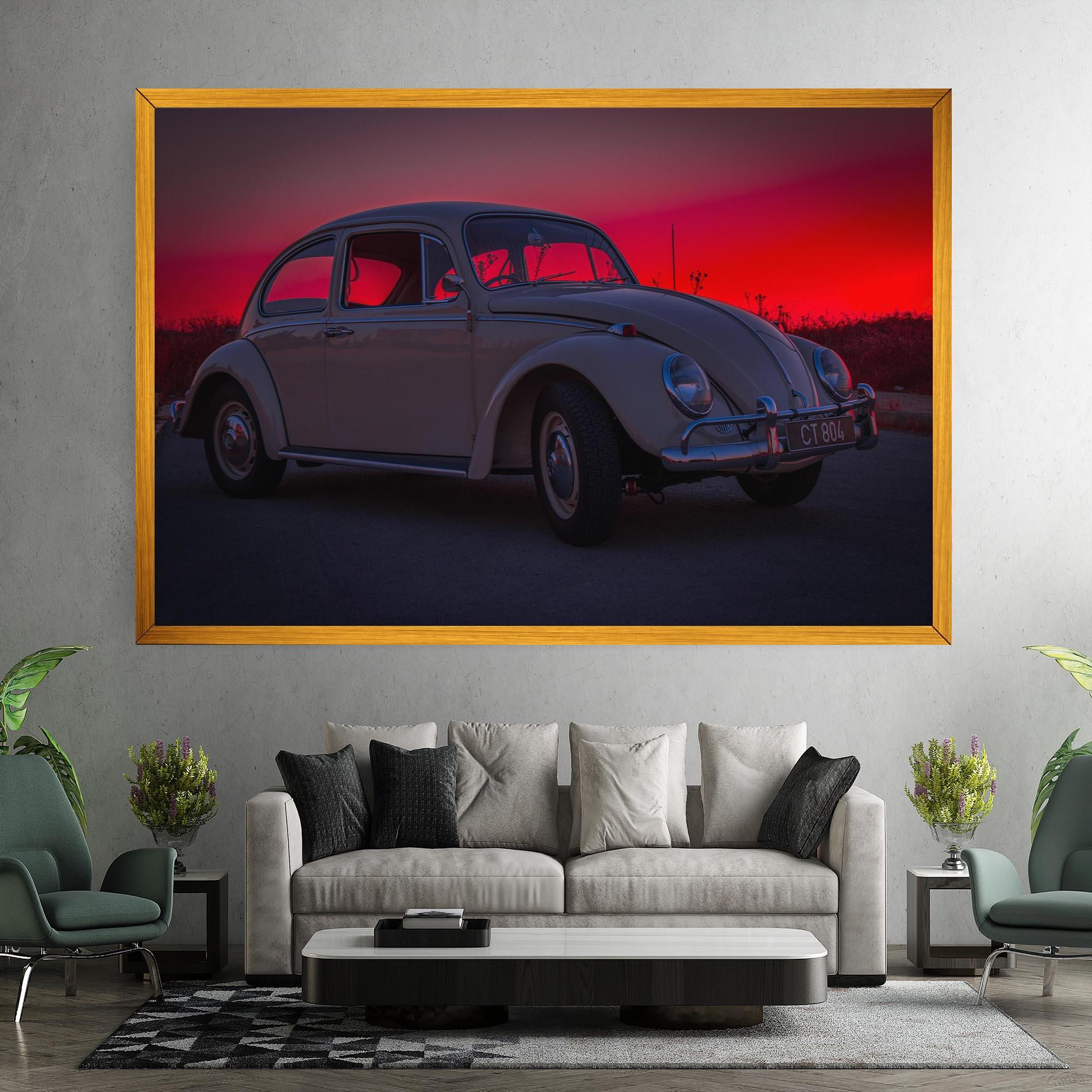Tablou Canvas Old Car Sunset mockup 7
