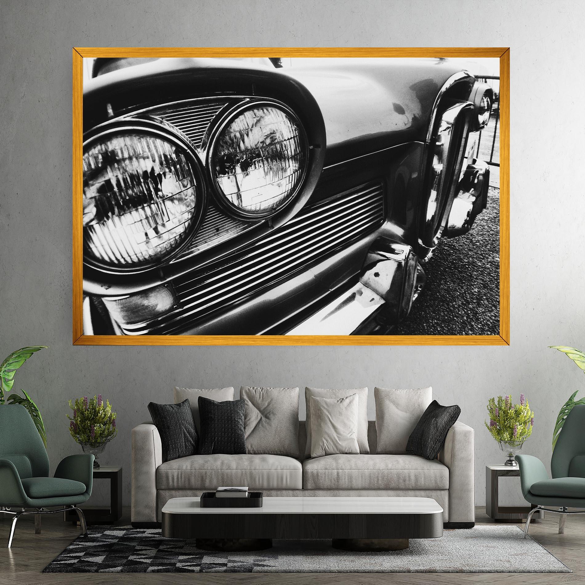 Tablou Canvas Old Closeup Car mockup 7