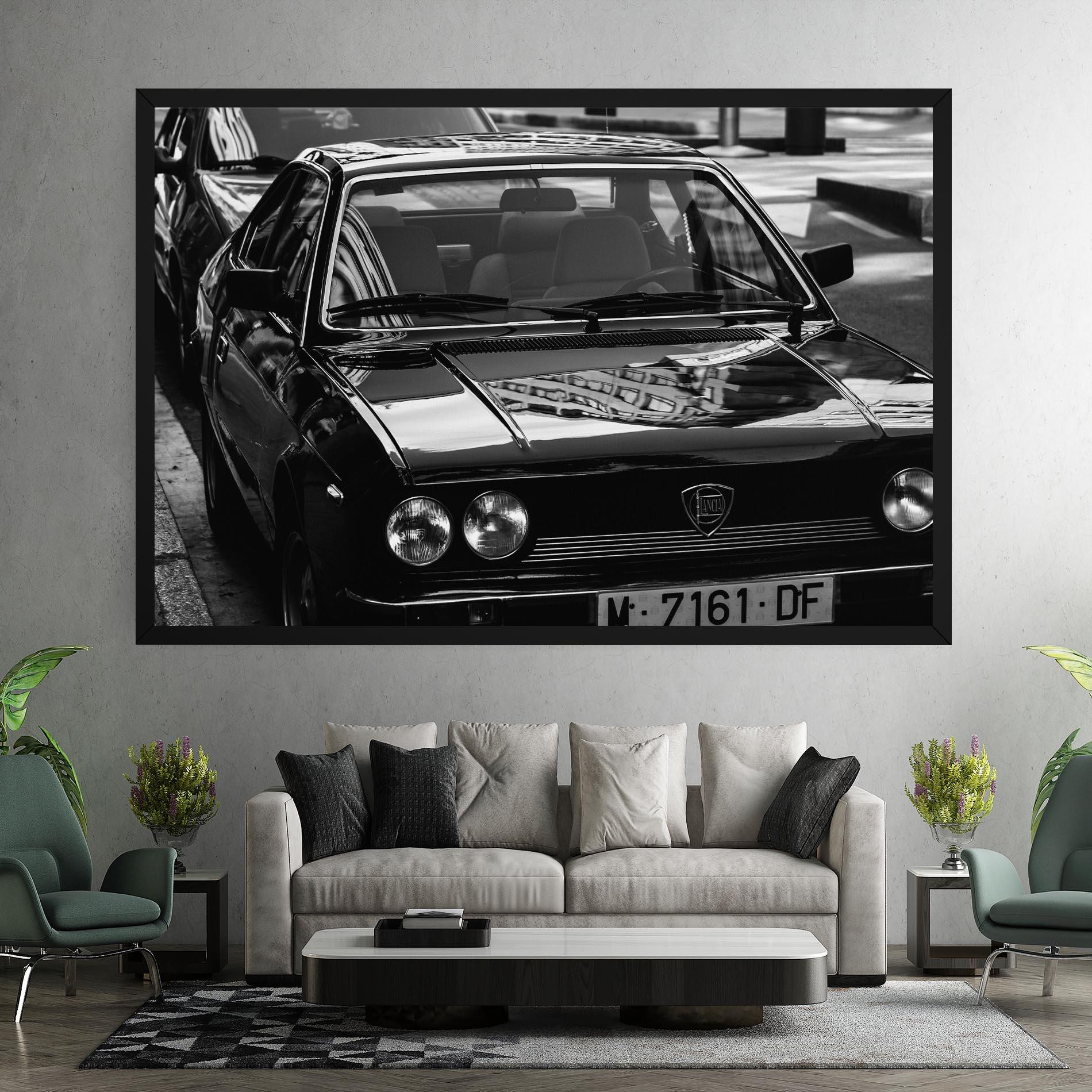 Tablou Canvas Black Shiny Car mockup 7