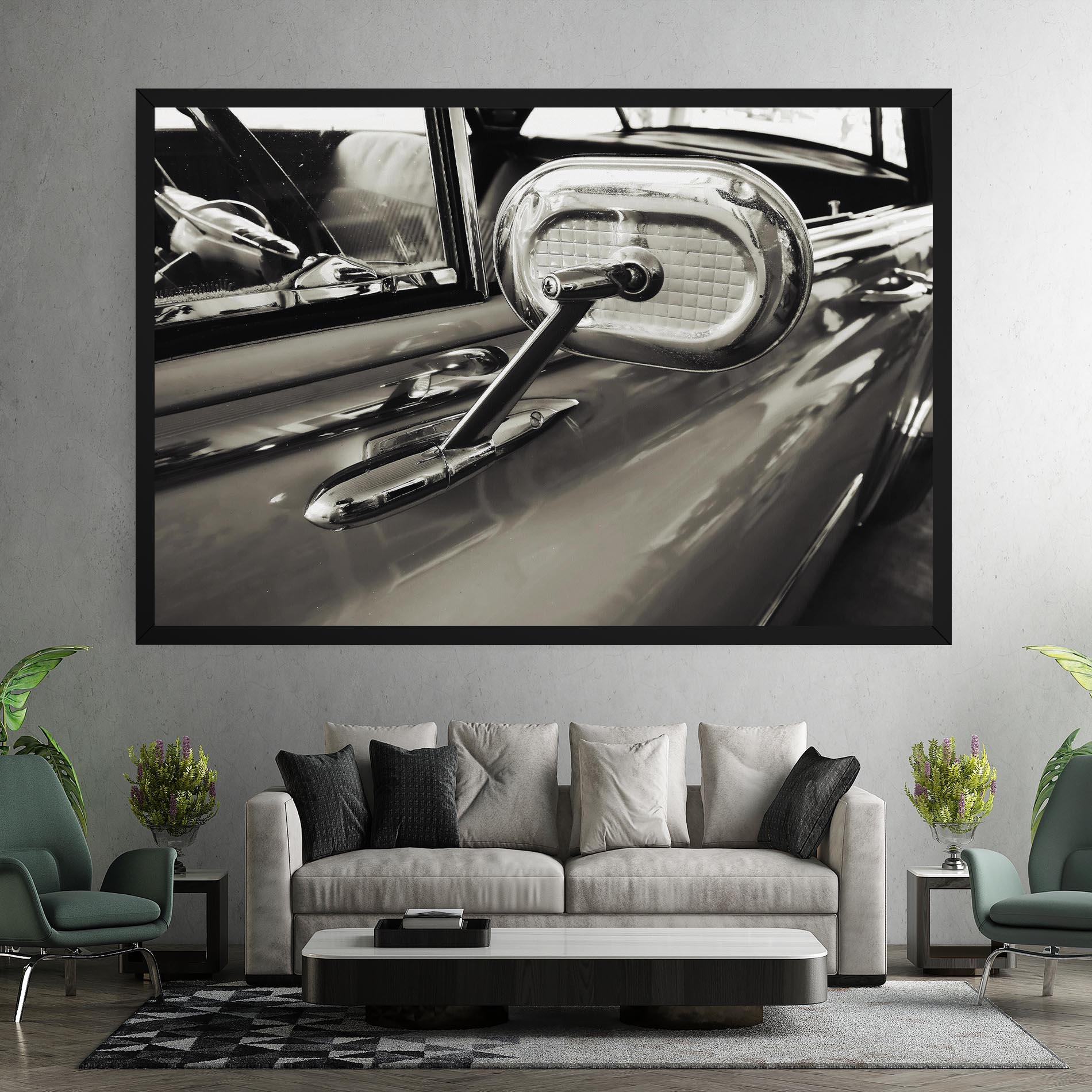 Tablou Canvas Close Up Grey Car mockup 7