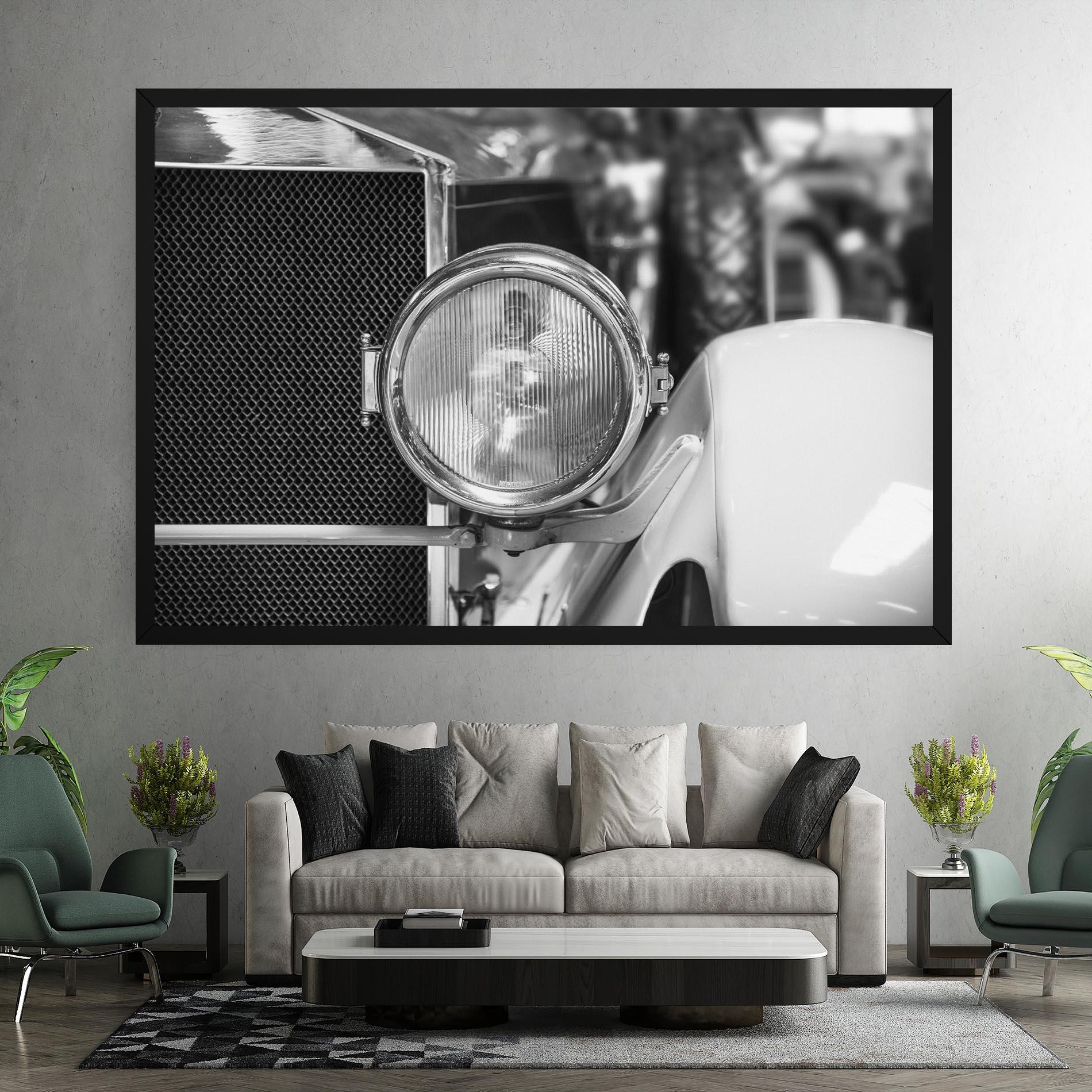 Tablou Canvas Closeup Grey Car mockup 7