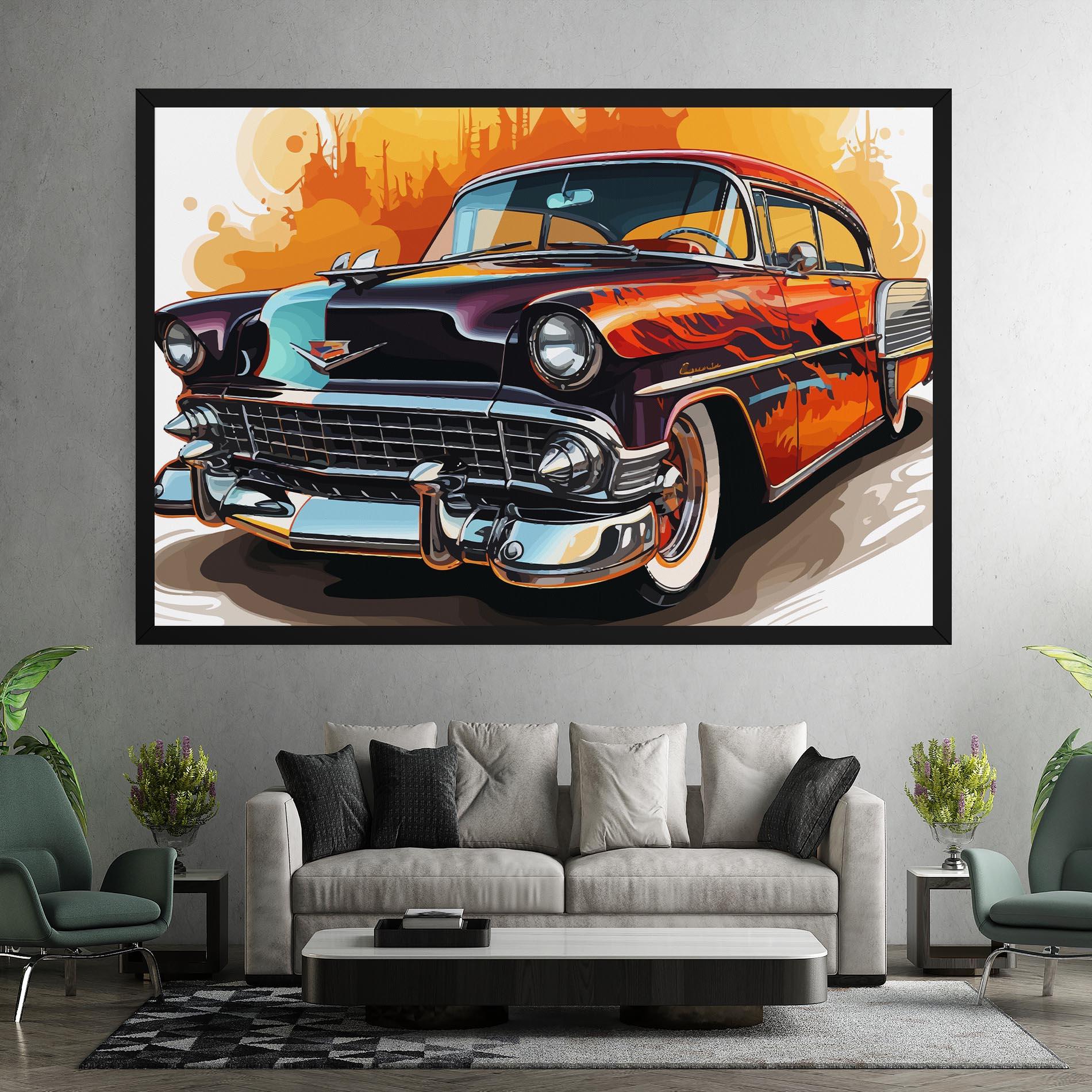Tablou Canvas Cool Vintage Car mockup 7