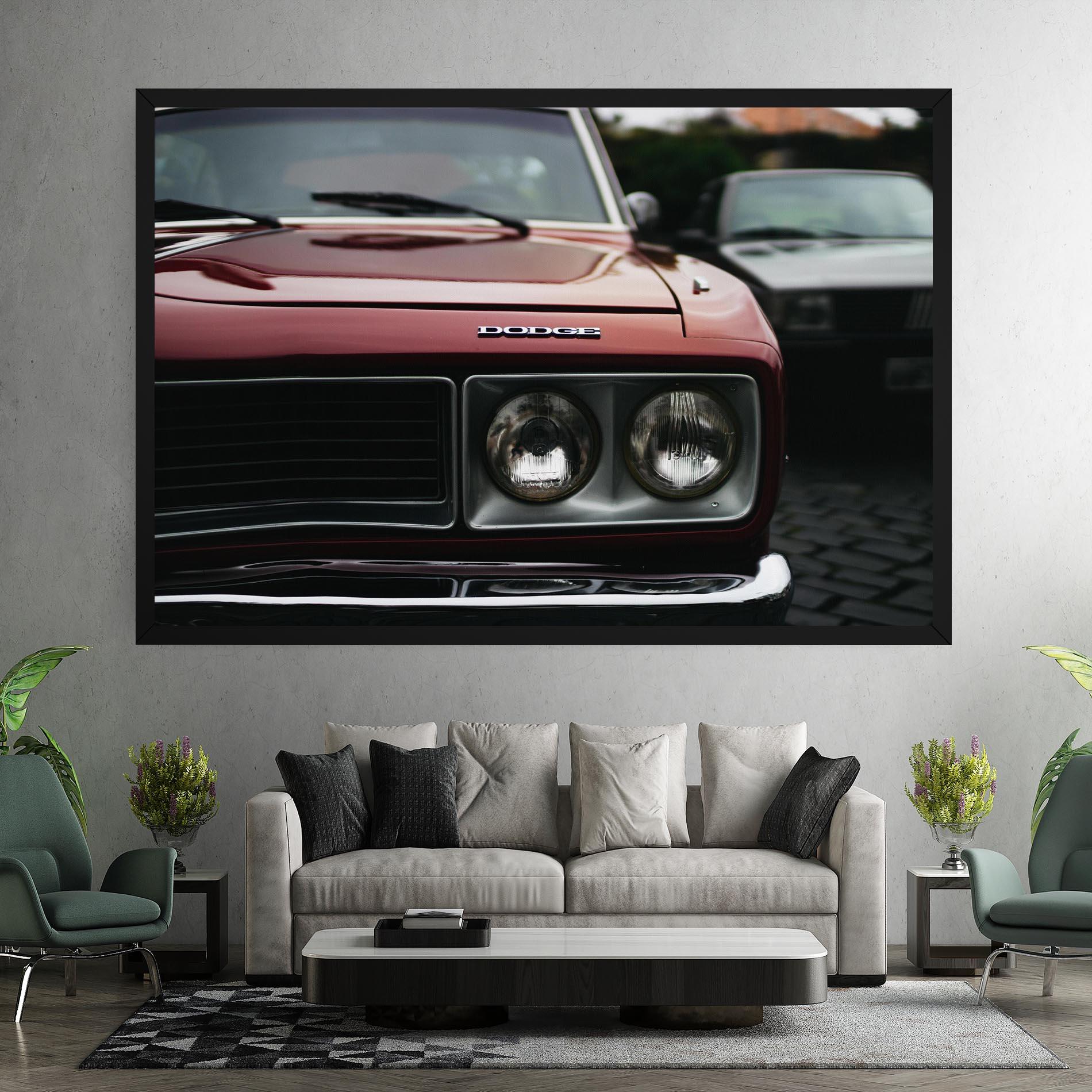 Tablou Canvas Dark Vintage Red mockup 7