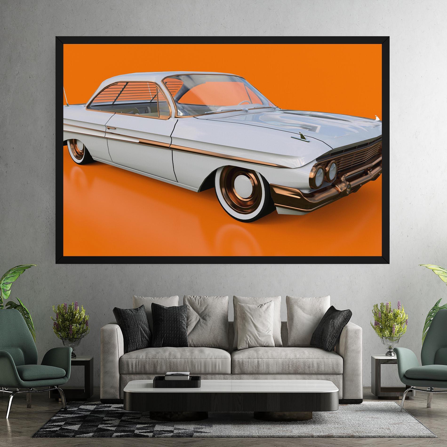 Tablou Canvas Old American Car mockup 7