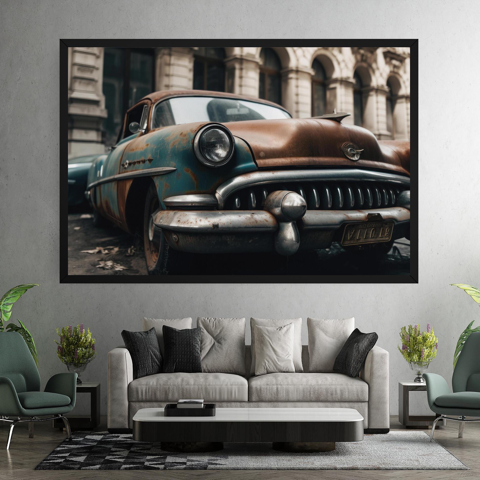 Tablou Canvas Old Brown Car mockup 7
