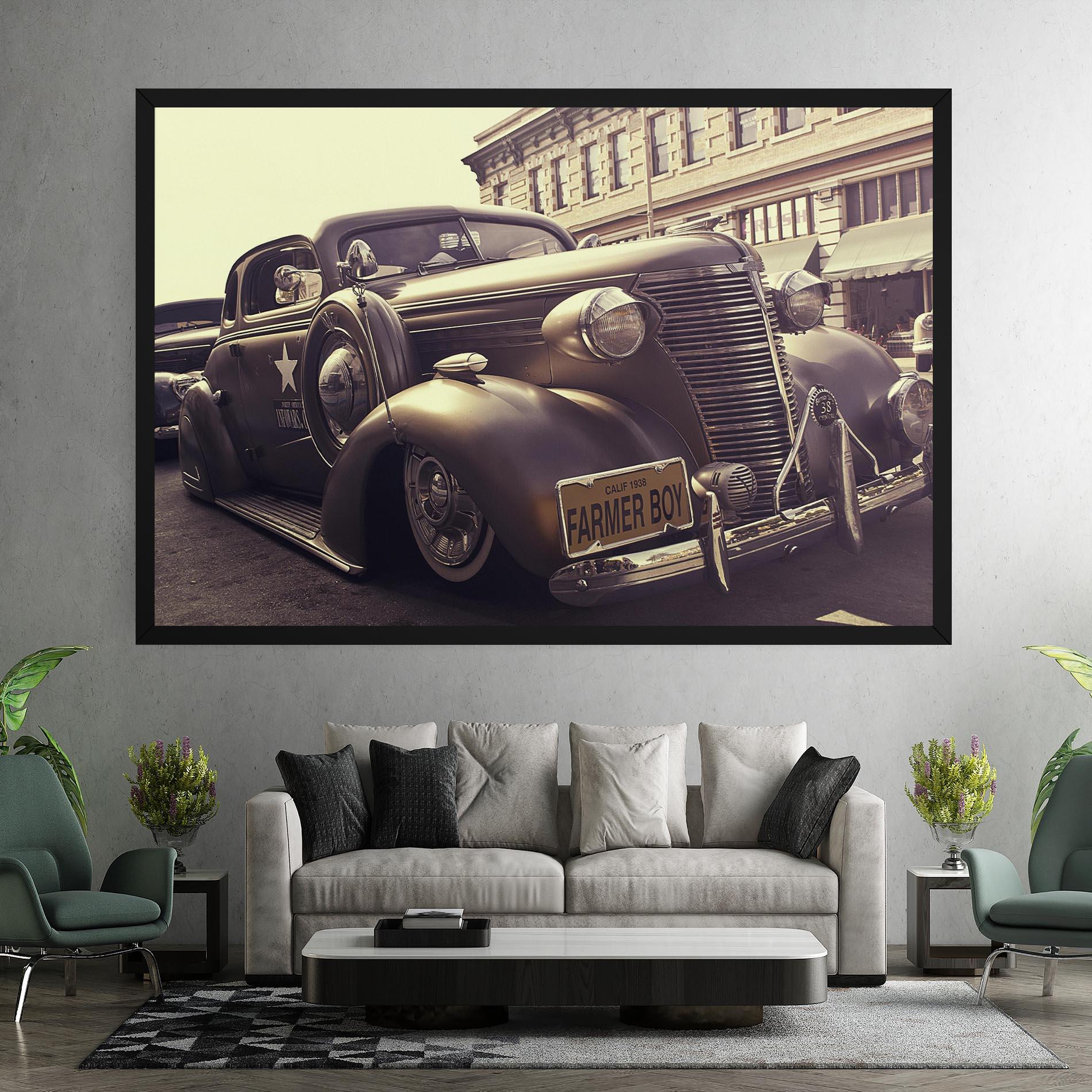 Tablou Canvas Old Classic Car mockup 7