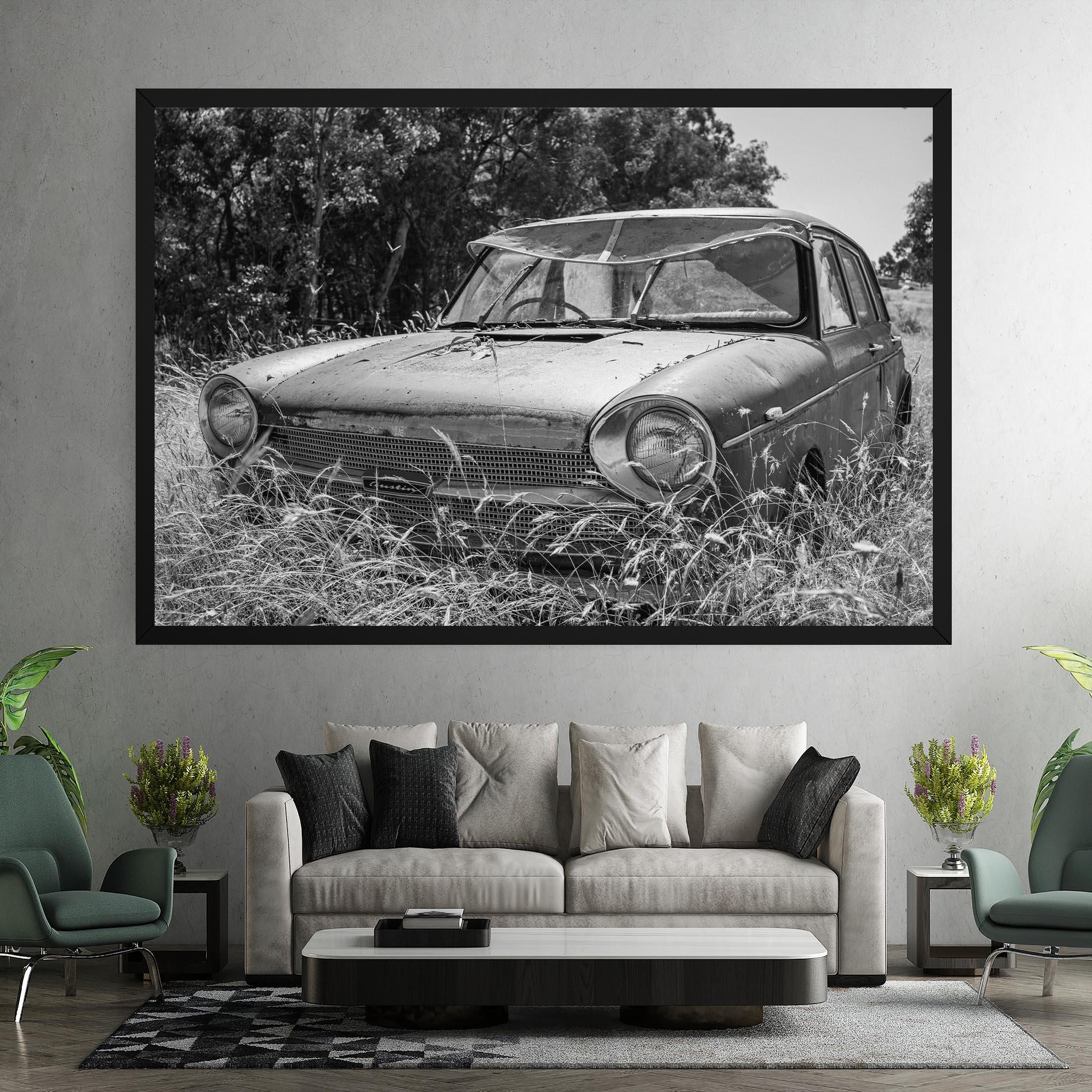 Tablou Canvas Old Field Car mockup 7