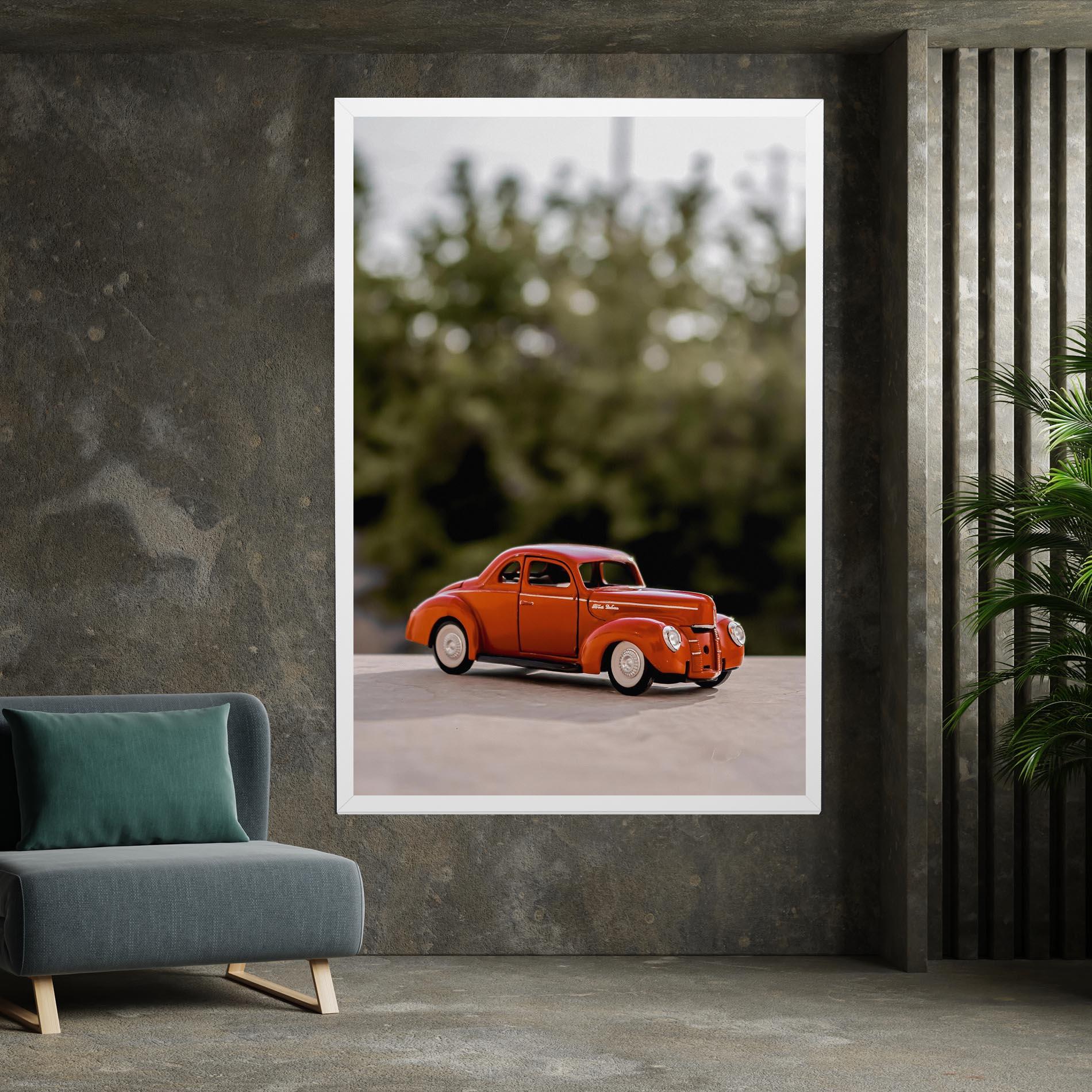 Tablou Canvas Vintage Orange Toy mockup 7