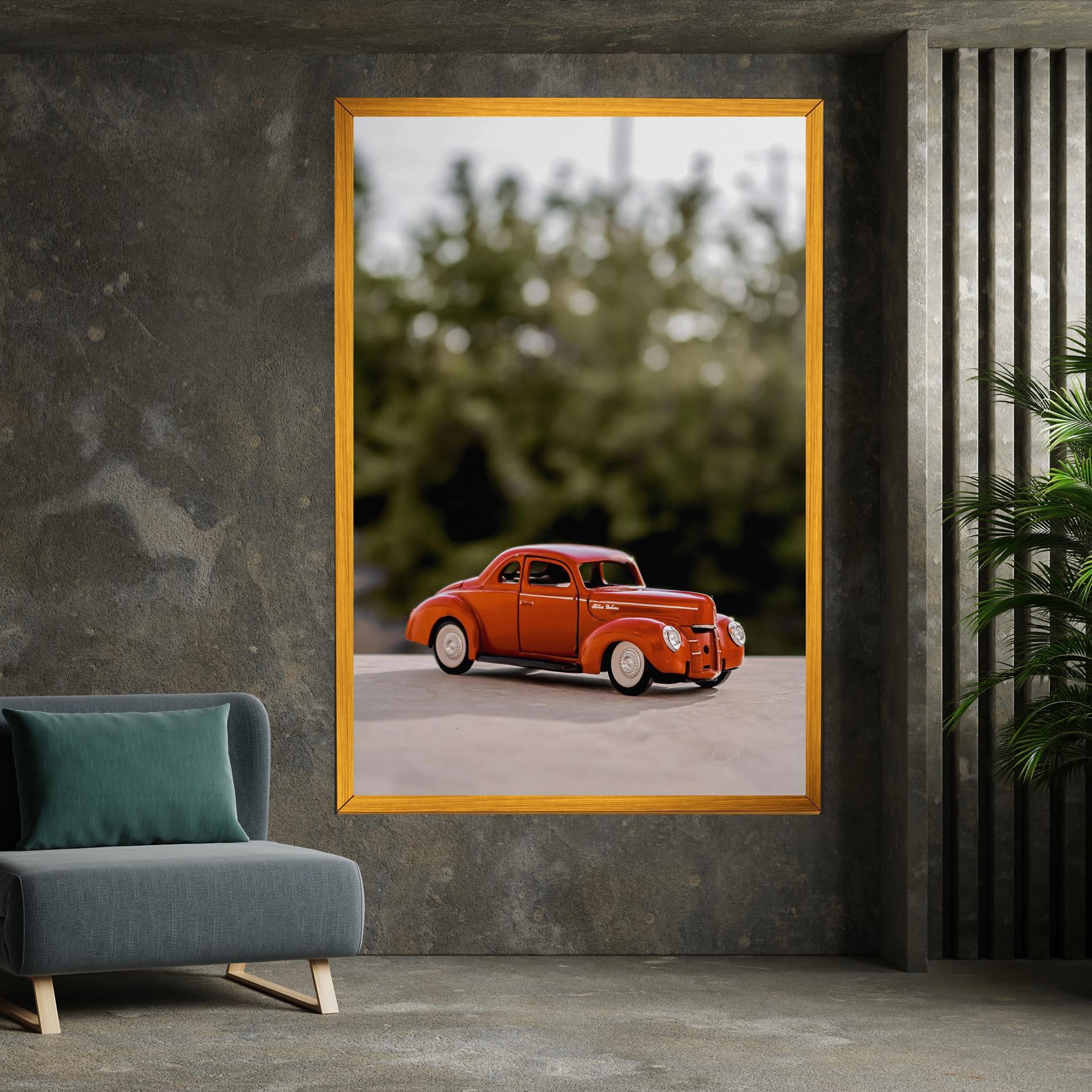 Tablou Canvas Vintage Orange Toy mockup 7