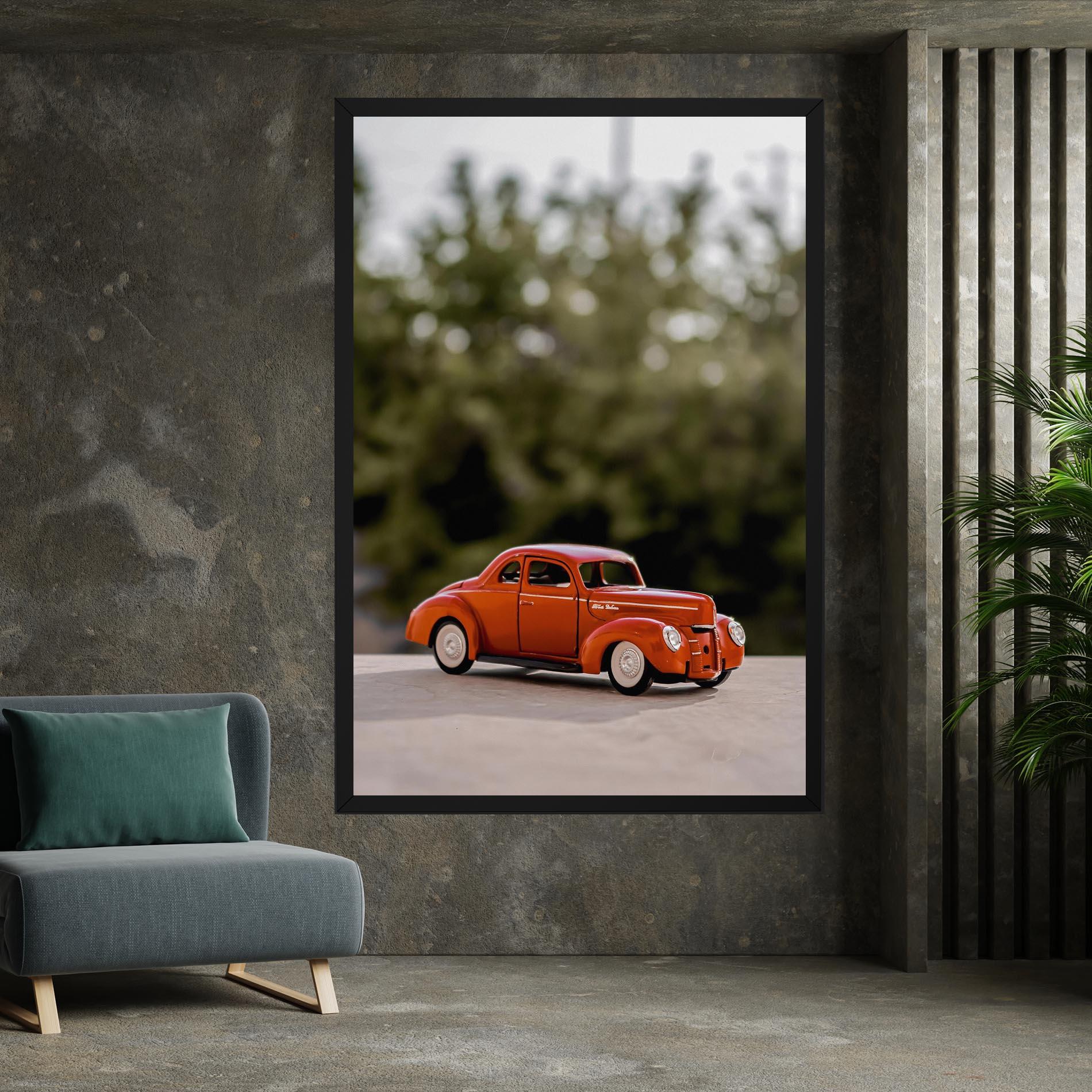 Tablou Canvas Vintage Orange Toy mockup 7