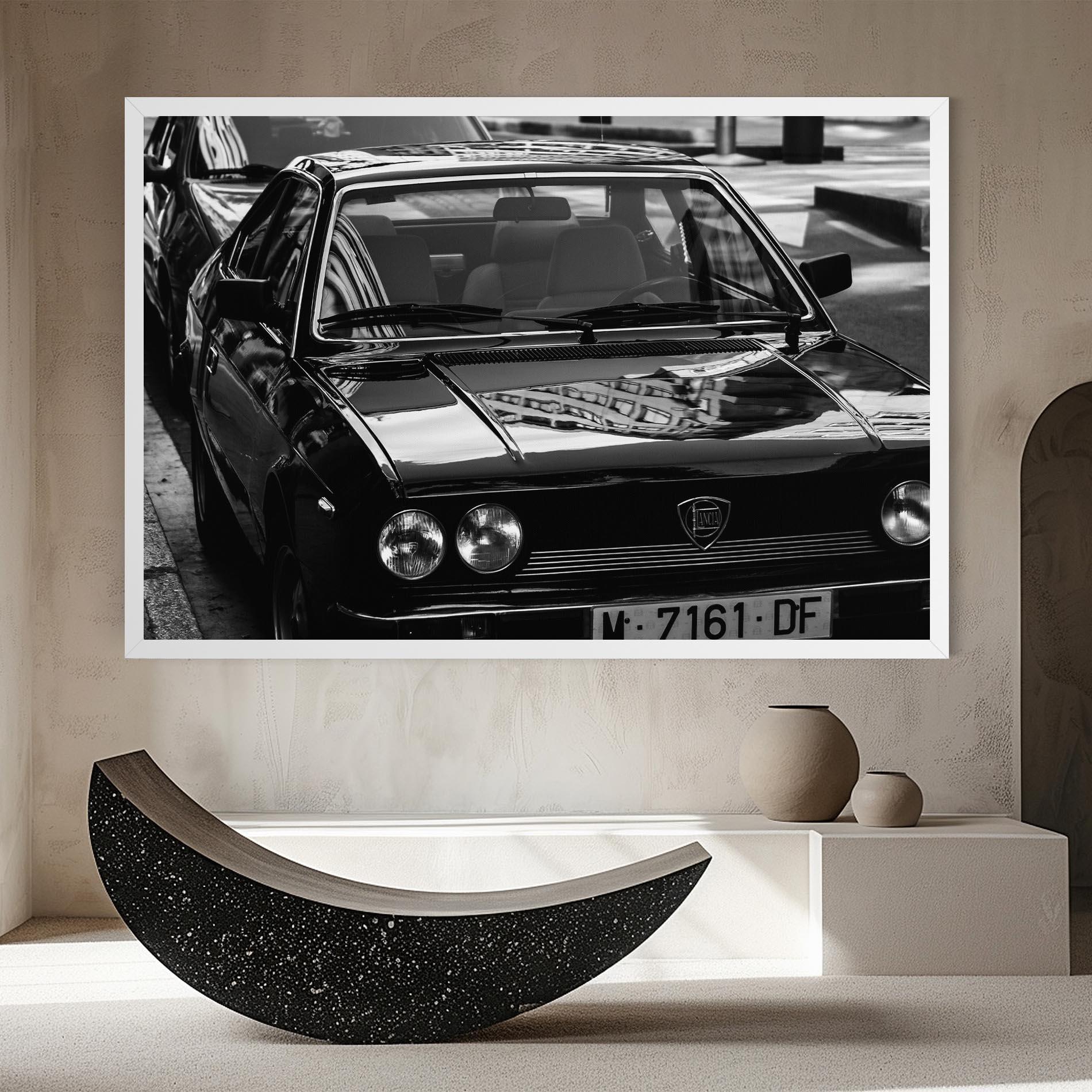 Tablou Canvas Black Shiny Car mockup 8