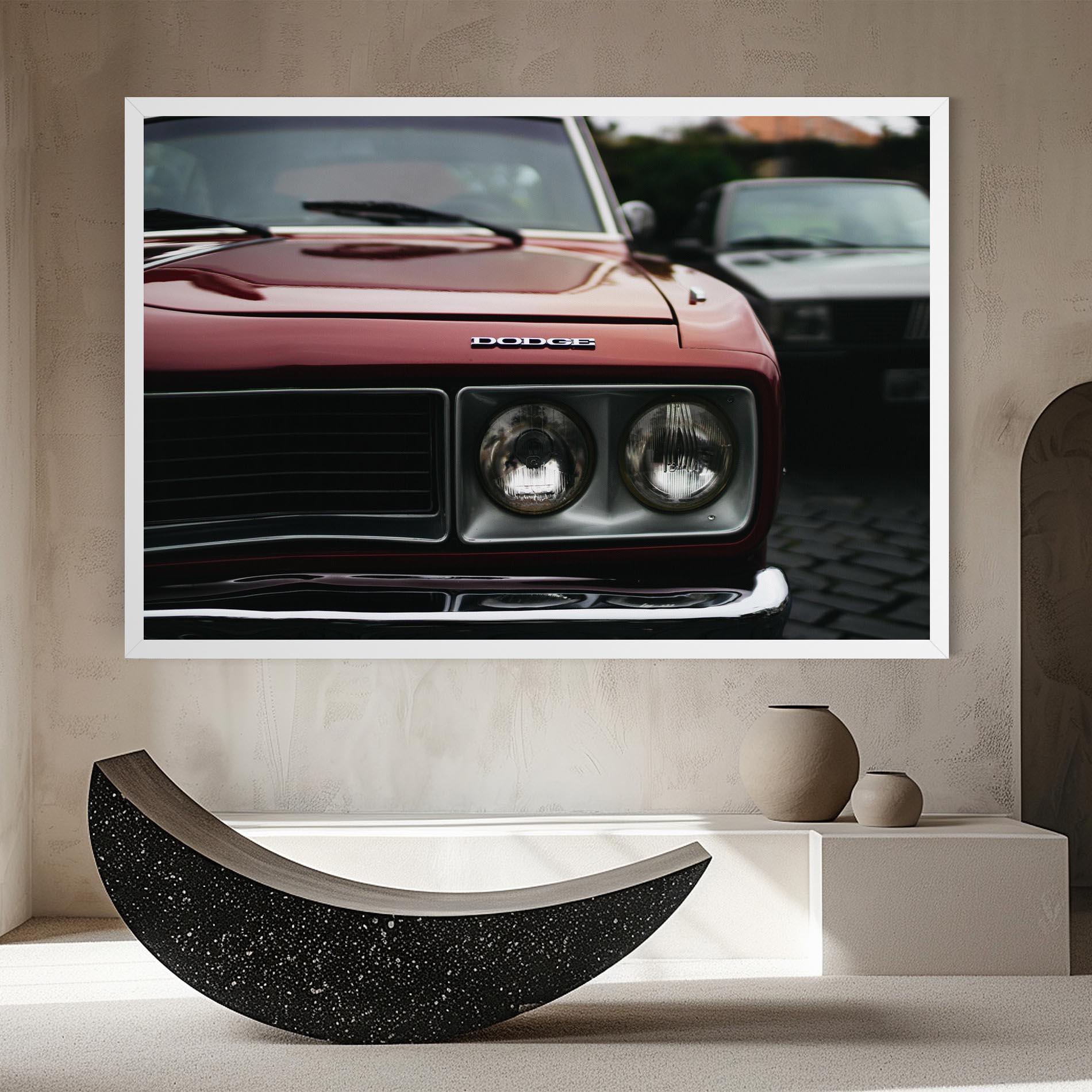 Tablou Canvas Dark Vintage Red mockup 8